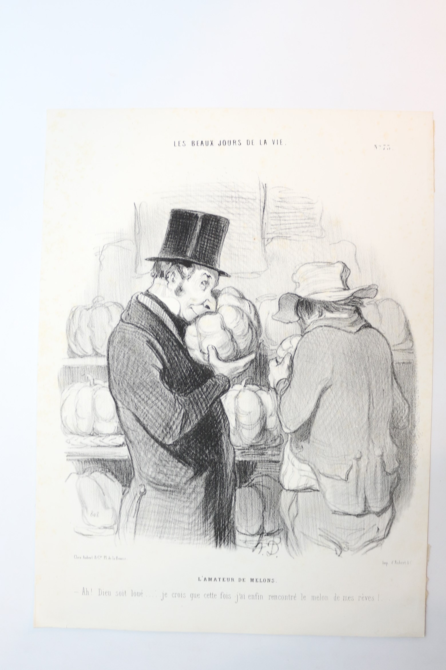 Lithographie originale en noir et blanc - Les Beaux Jours …