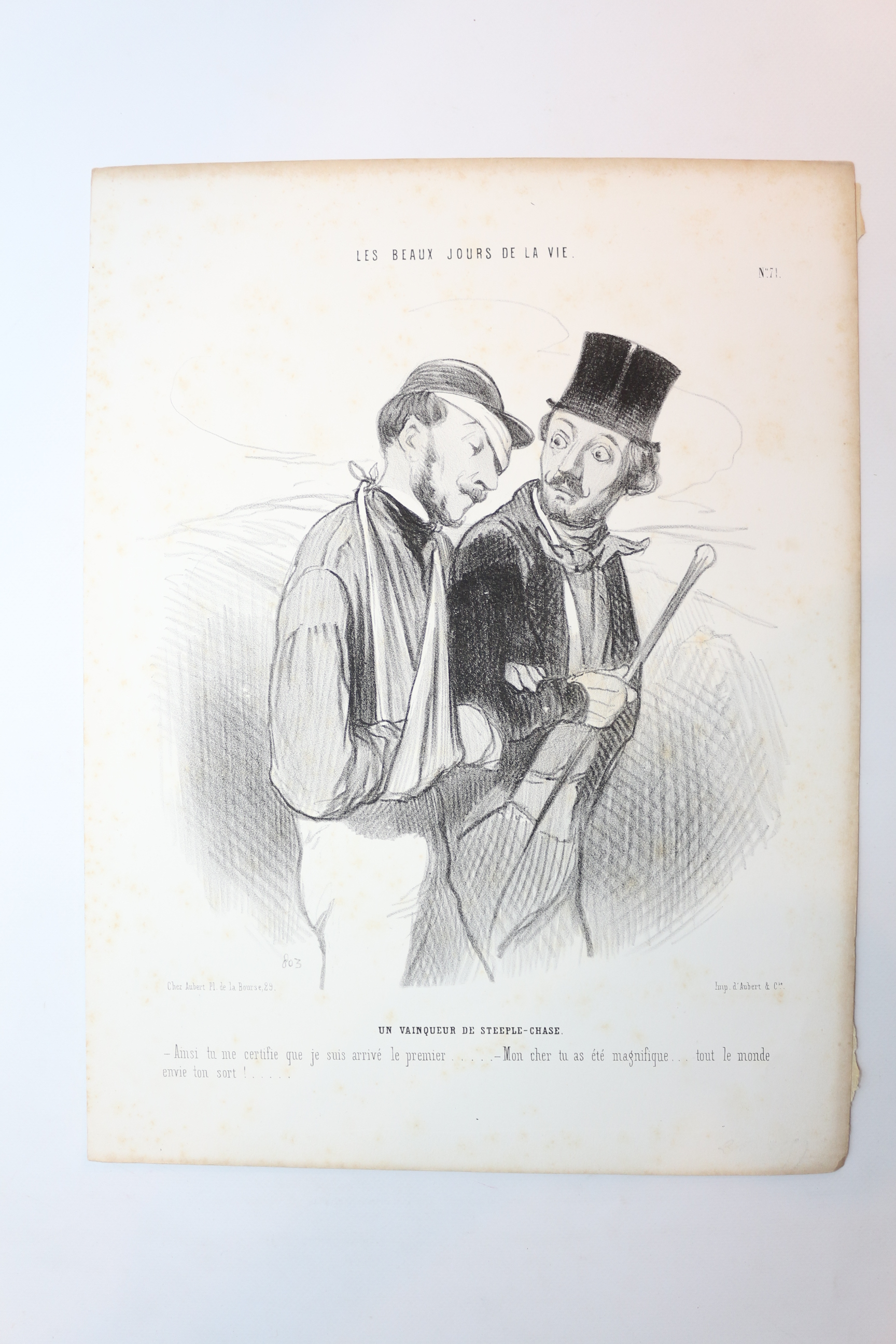 Lithographie originale en noir et blanc - Les Beaux Jours …