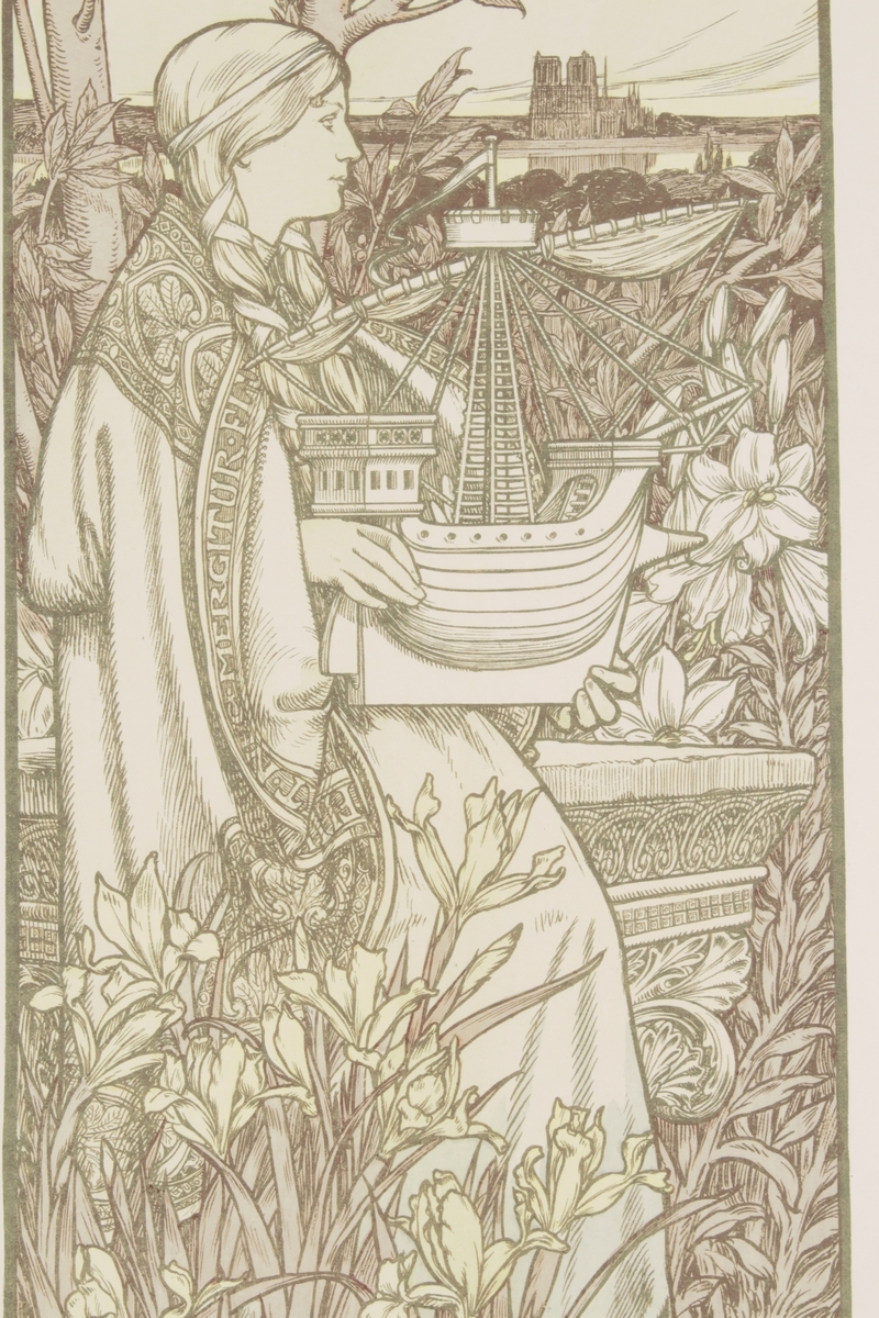 Lutèce - Lithographie originale sur Japon - L'Estampe Moderne