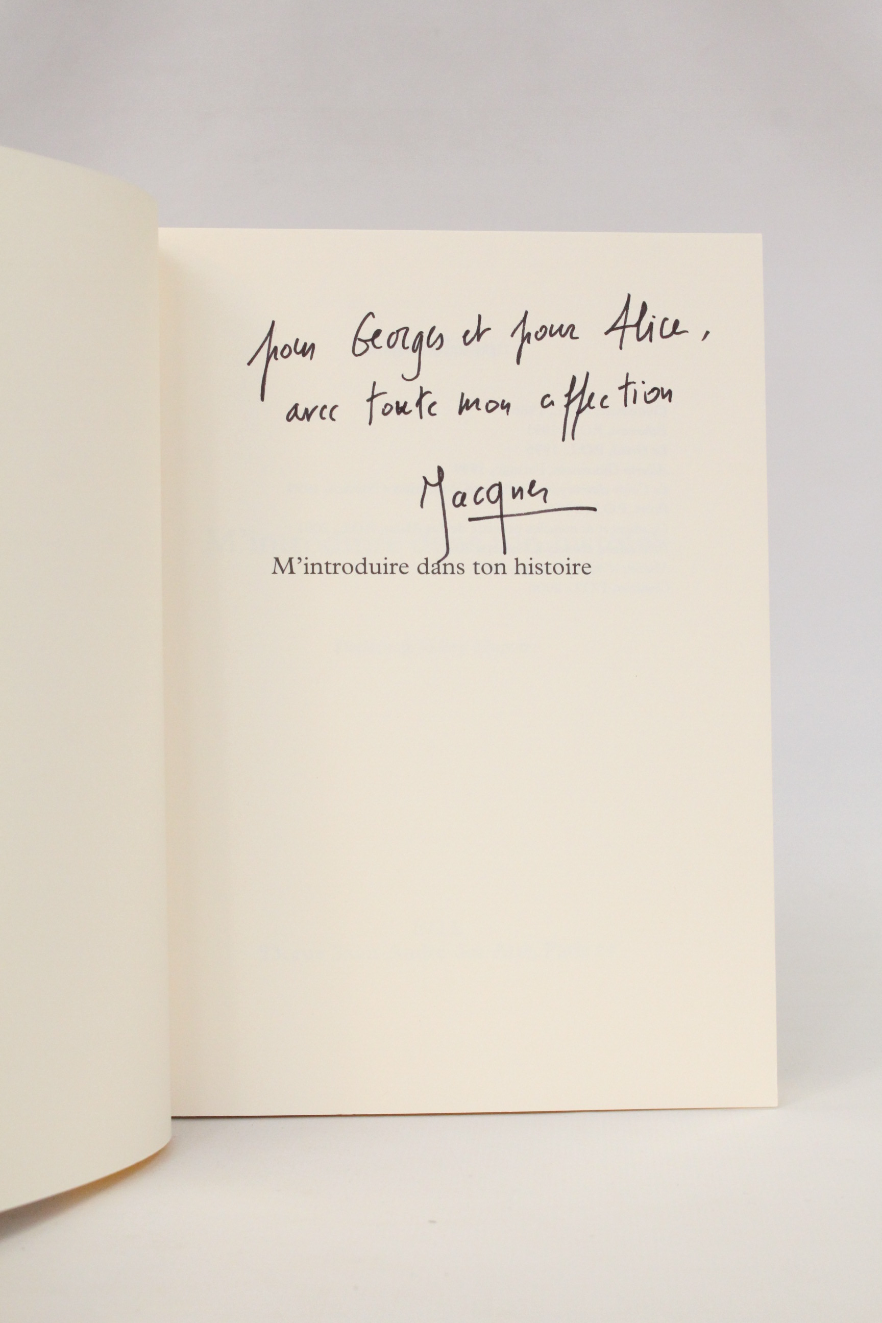 M'introduire dans ton histoire