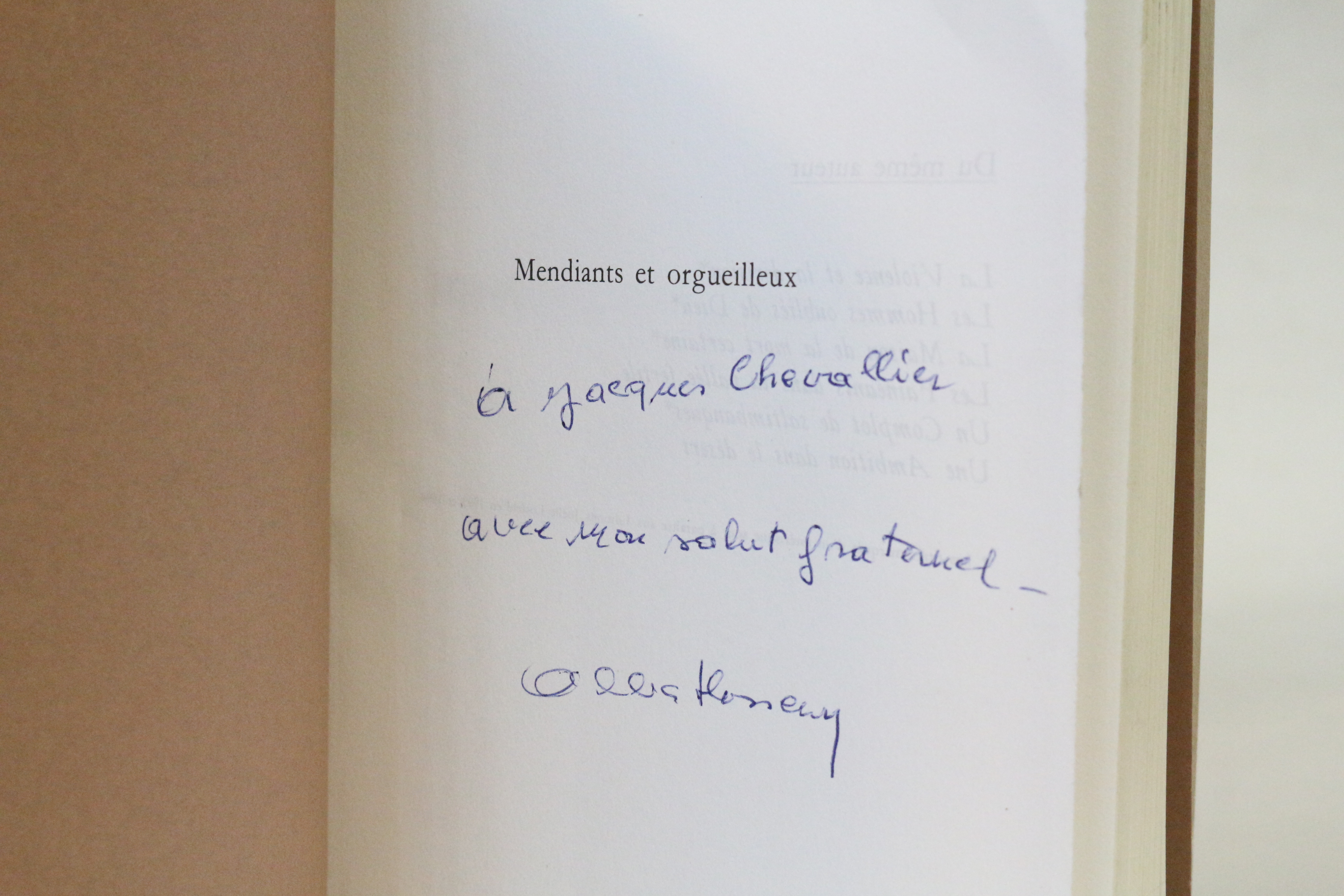 Mendiants et orgueilleux