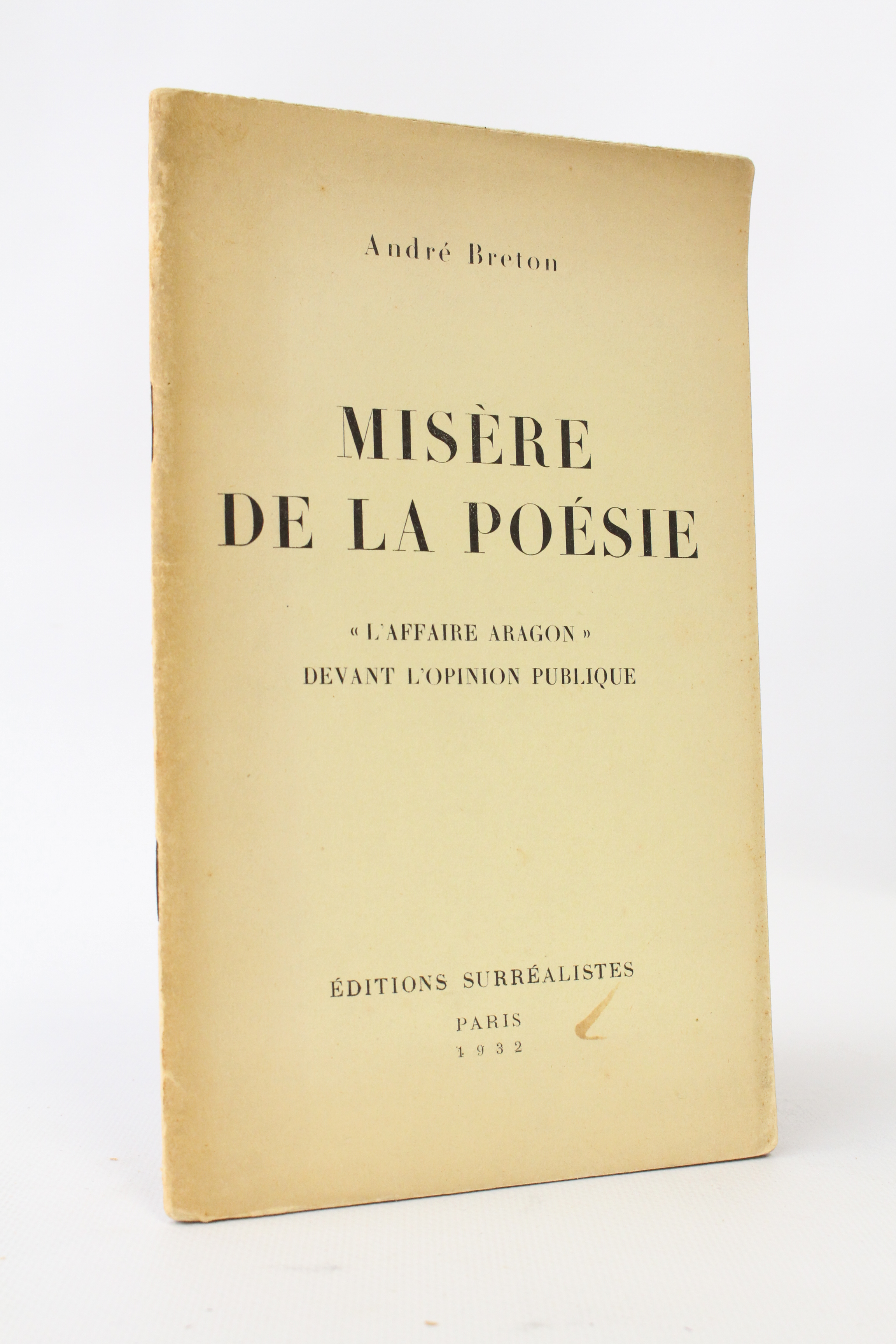 Misère de la poésie