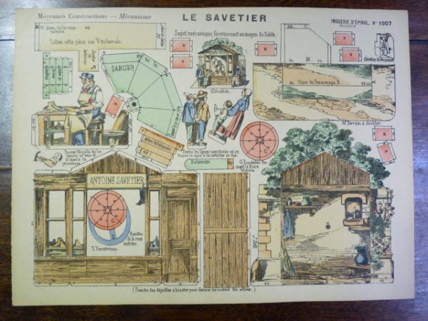 Moyennes constructions : Le Savetier. Imagerie d'Épinal Pellerin n°1007.