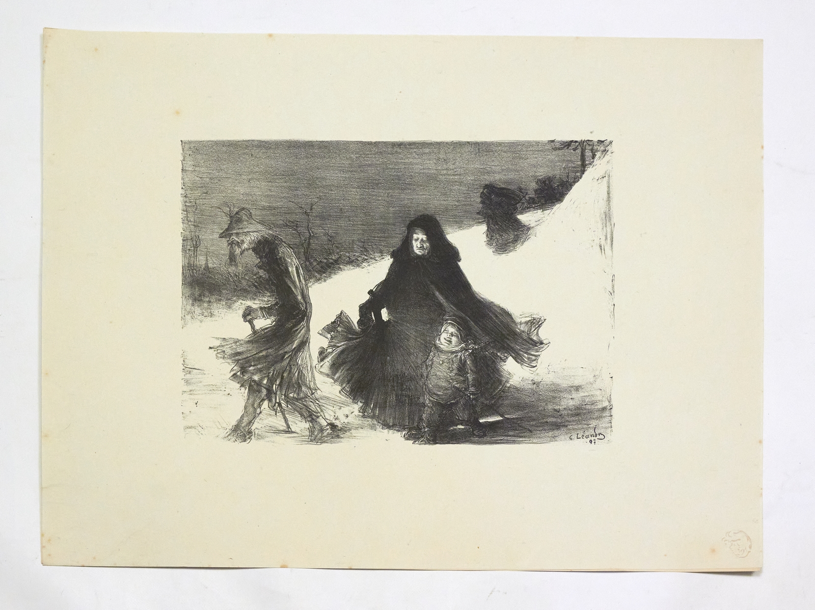 "Noël" - Lithographie originale sur Chine - L'Estampe Moderne