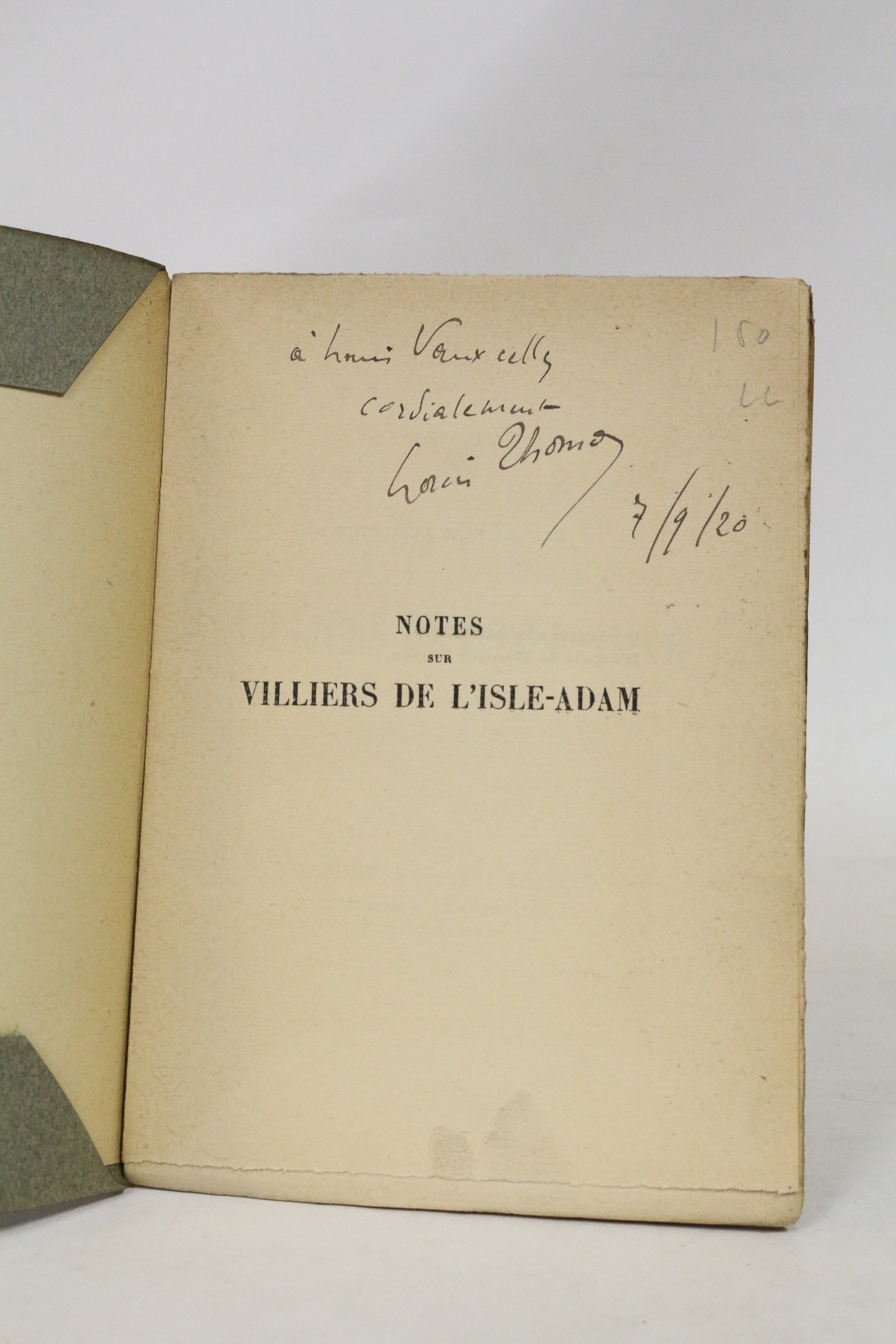 Notes sur Villiers de l'Isle-Adam