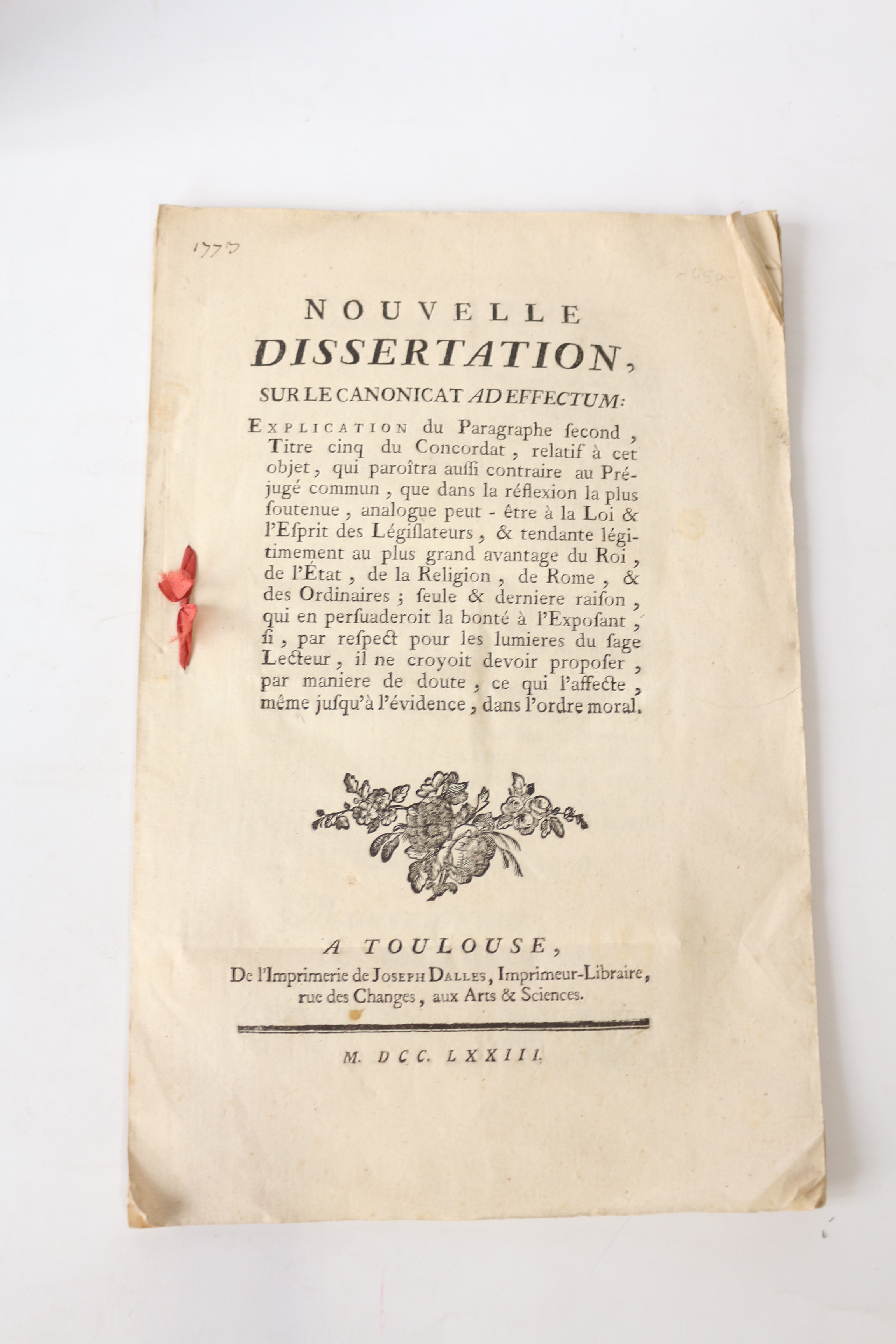 Nouvelle dissertation sur le canonicat ad effectum : explication du …