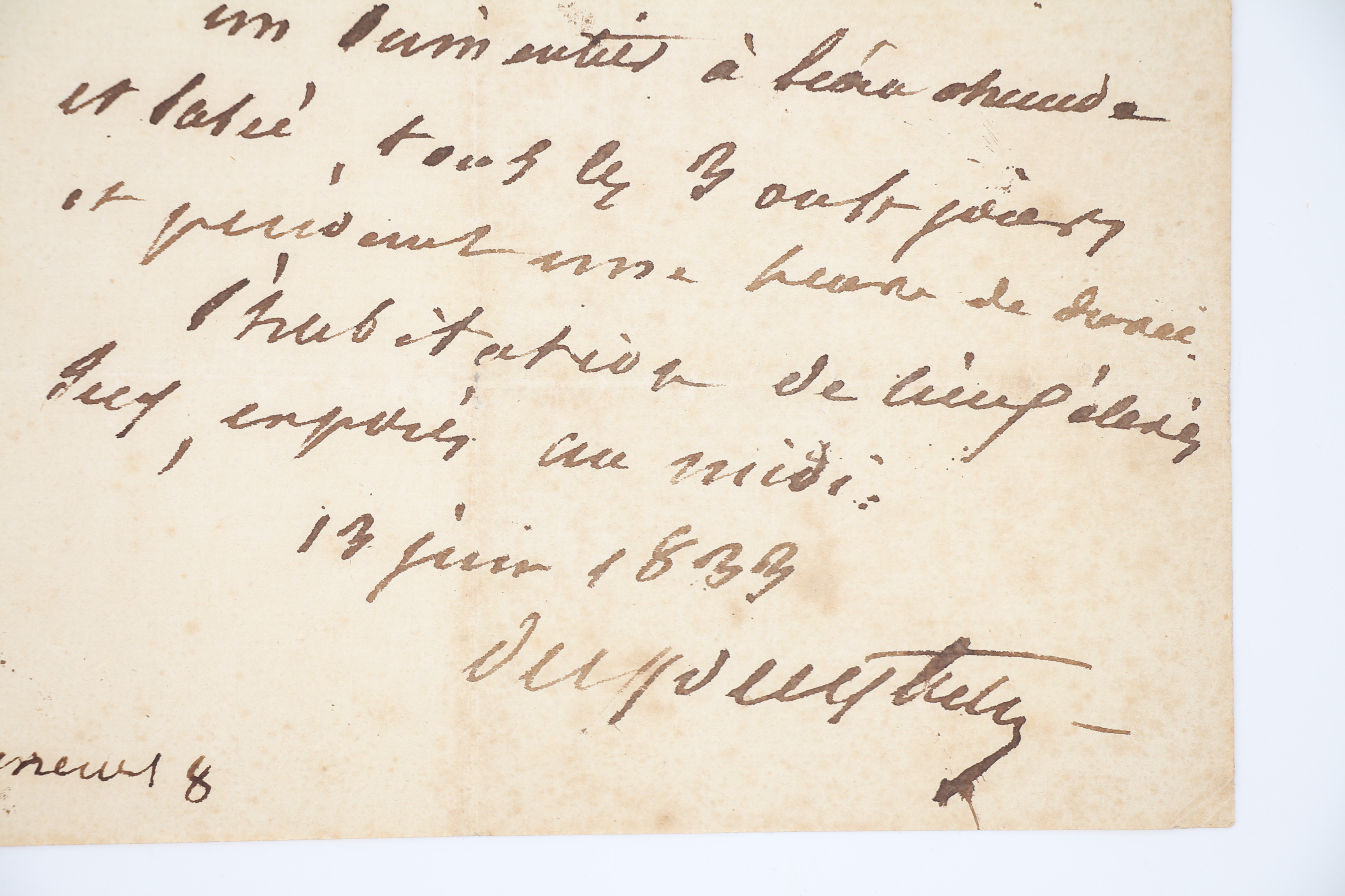 Ordonnance autographe signée
