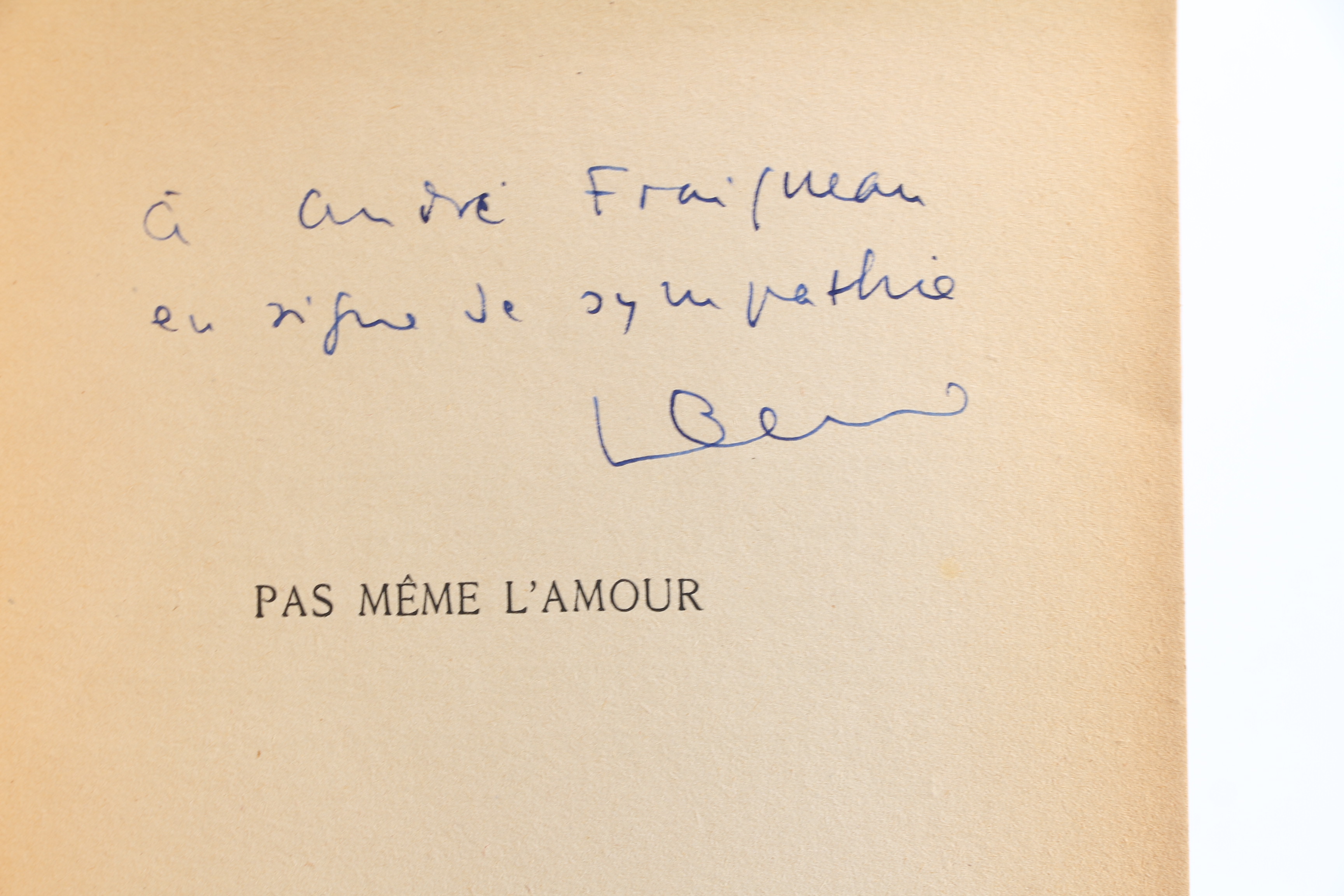 Pas même l'Amour