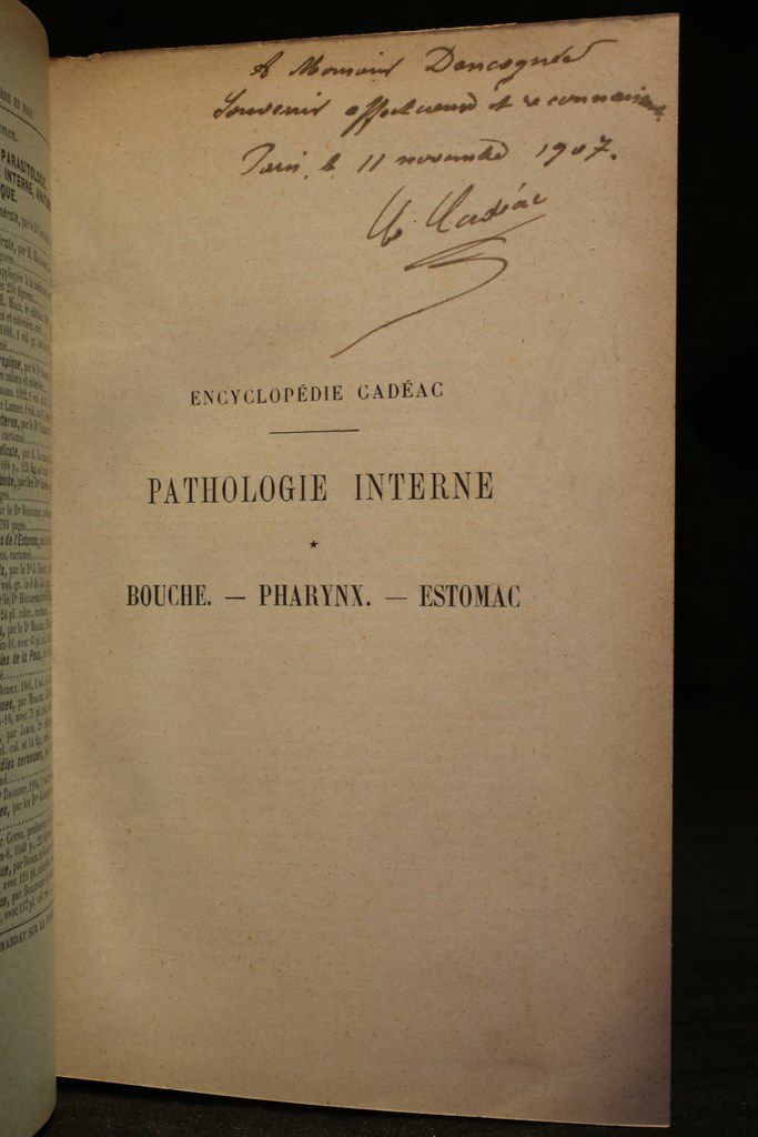 Pathologie interne : bouche-pharynx-estomac