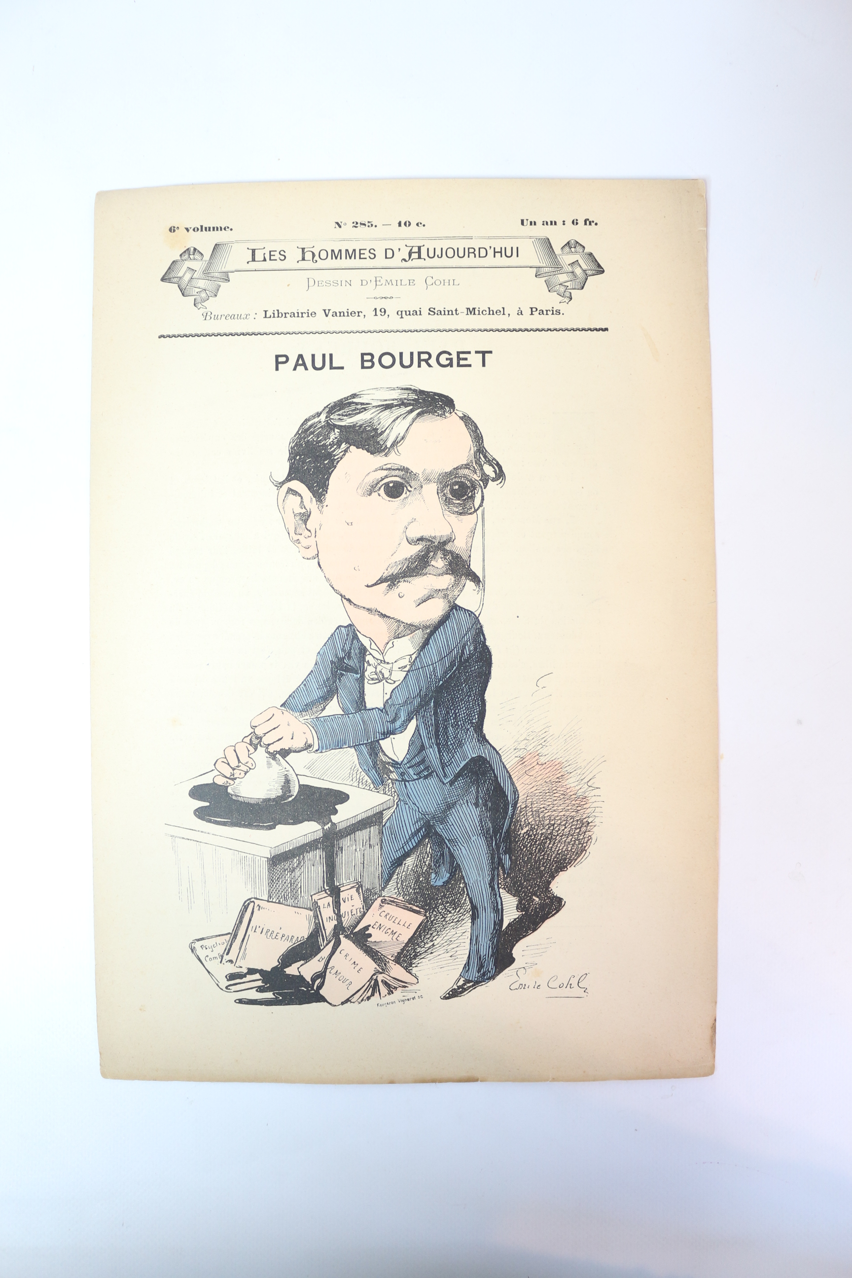 "Paul Bourget" - In Les Hommes d'aujourd'hui n°285