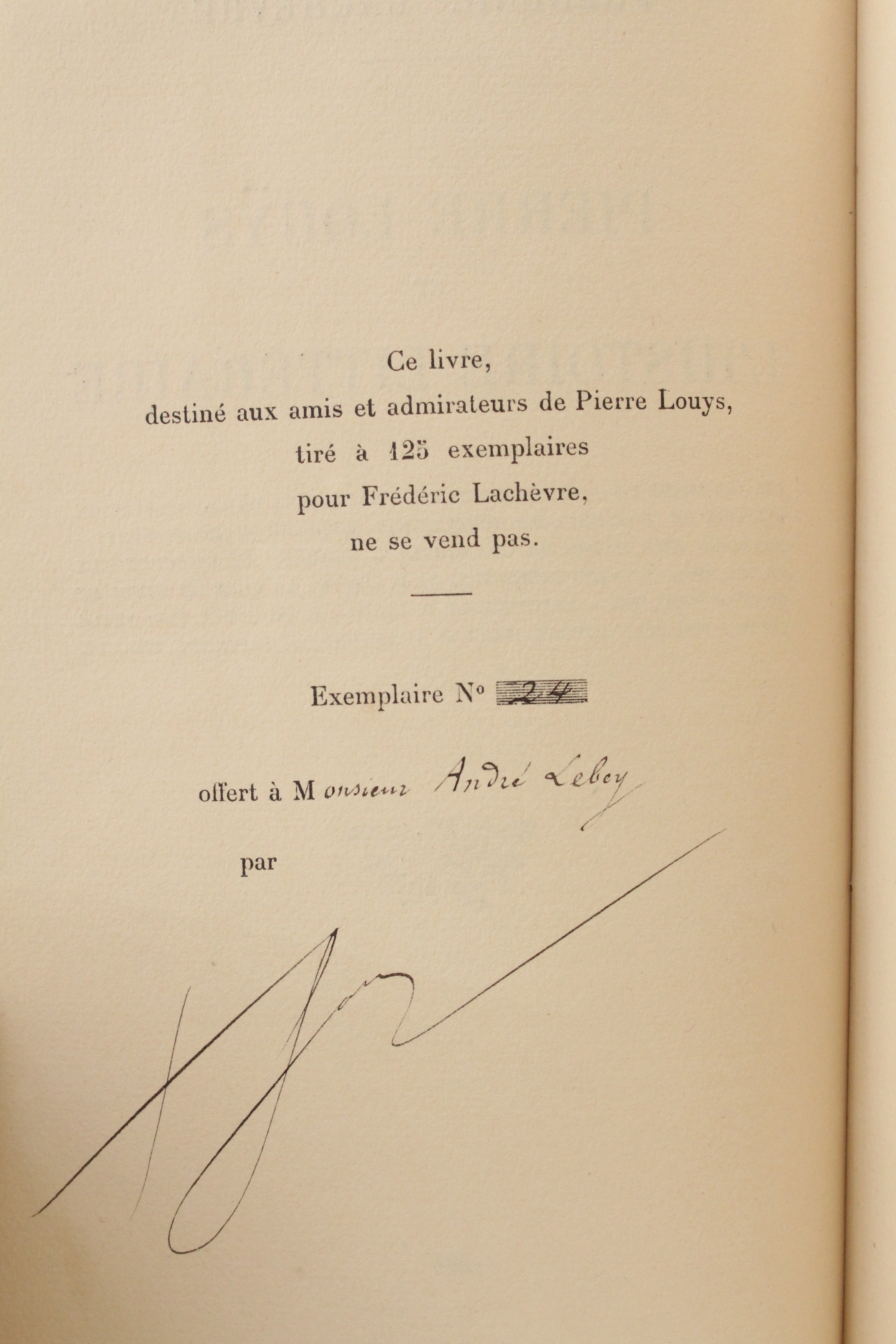 Pierre Louÿs et l'histoire littéraire