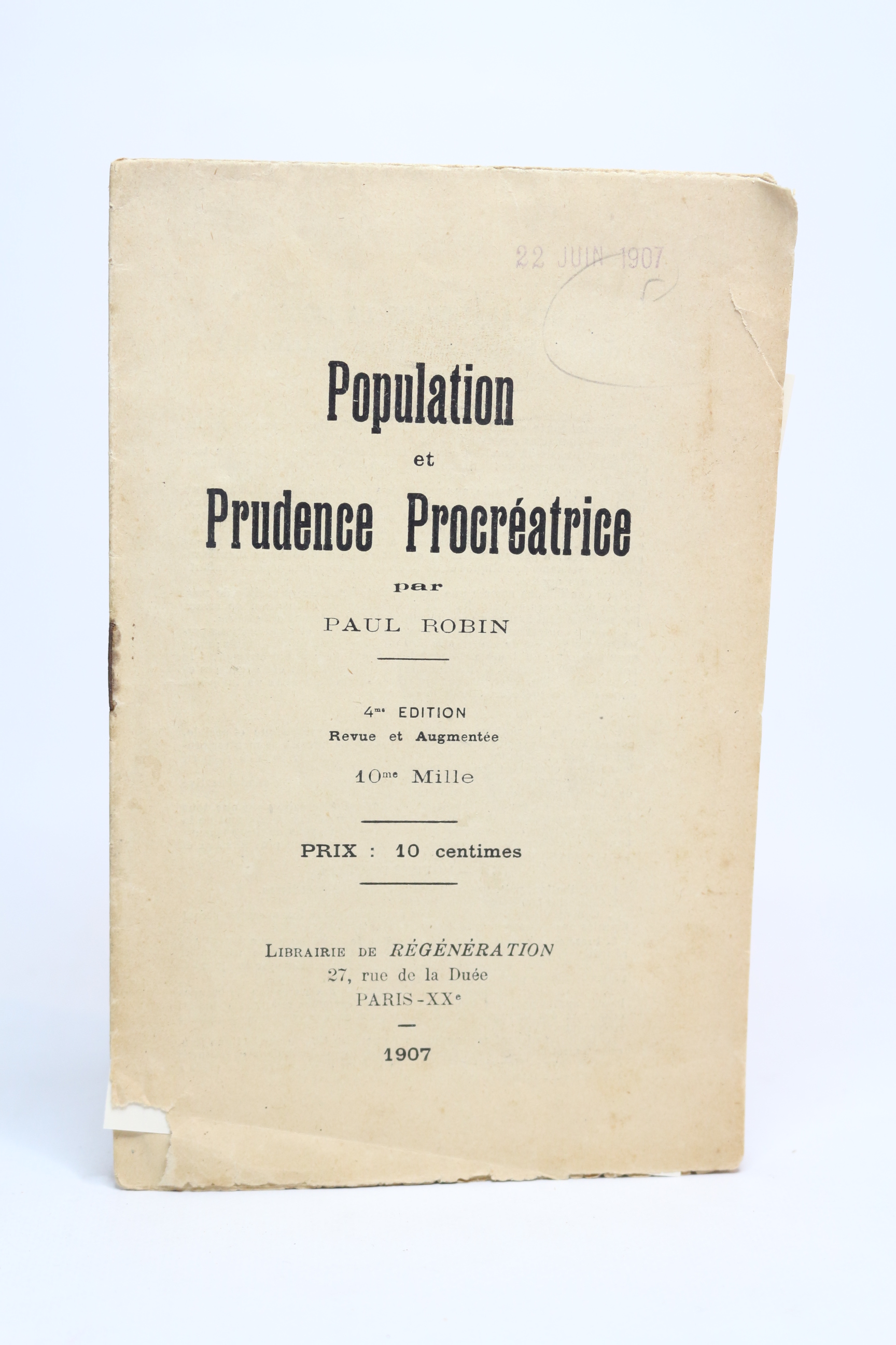 Population et prudence procréatrice