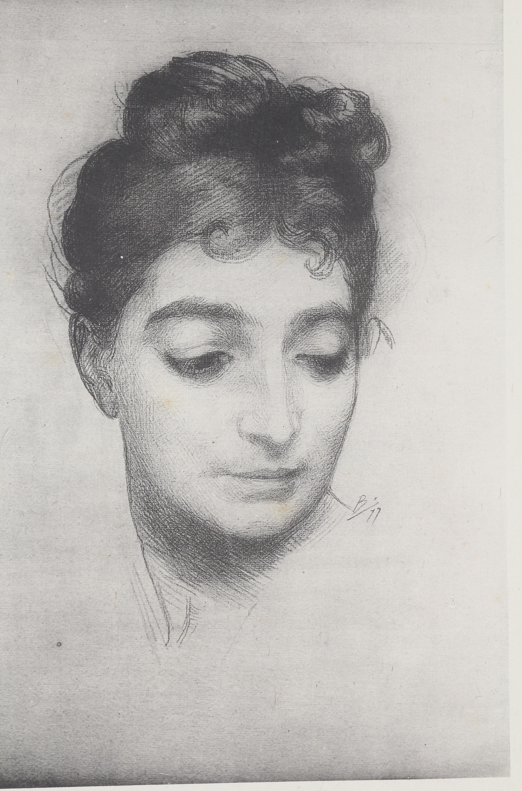 Portrait - Lithographie originale sur Chine - L'Estampe Moderne