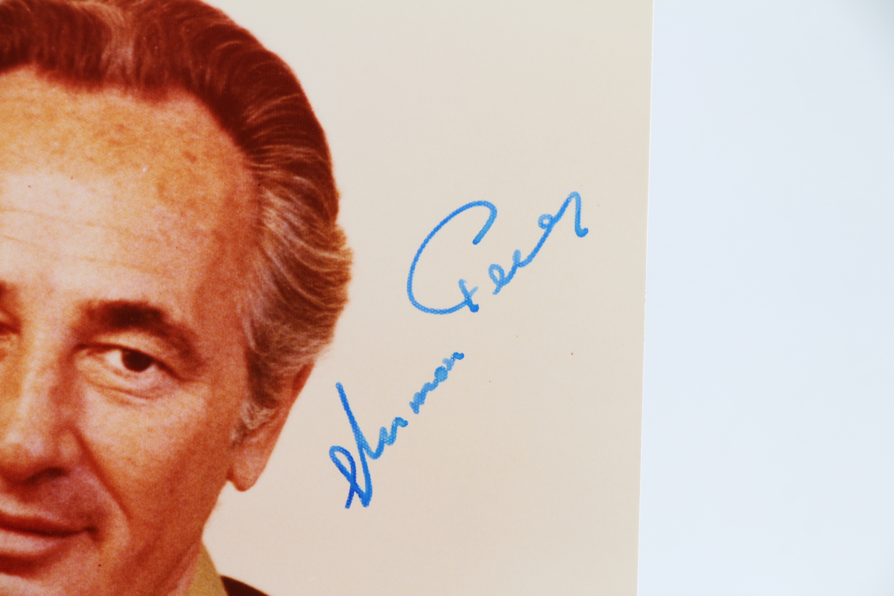 Portrait photographique signé de Shimon Peres