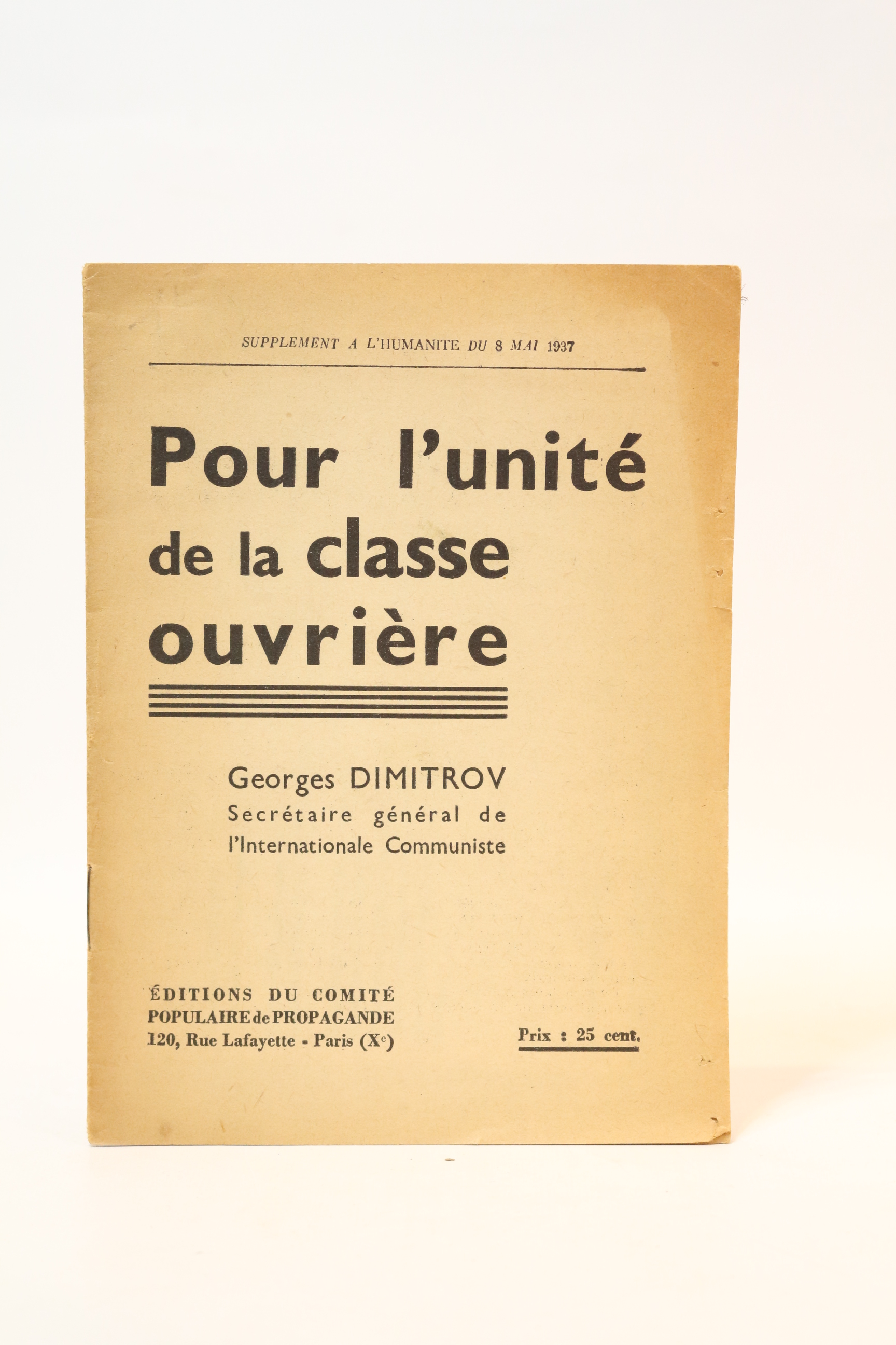 Pour l'unité de la classe ouvrière