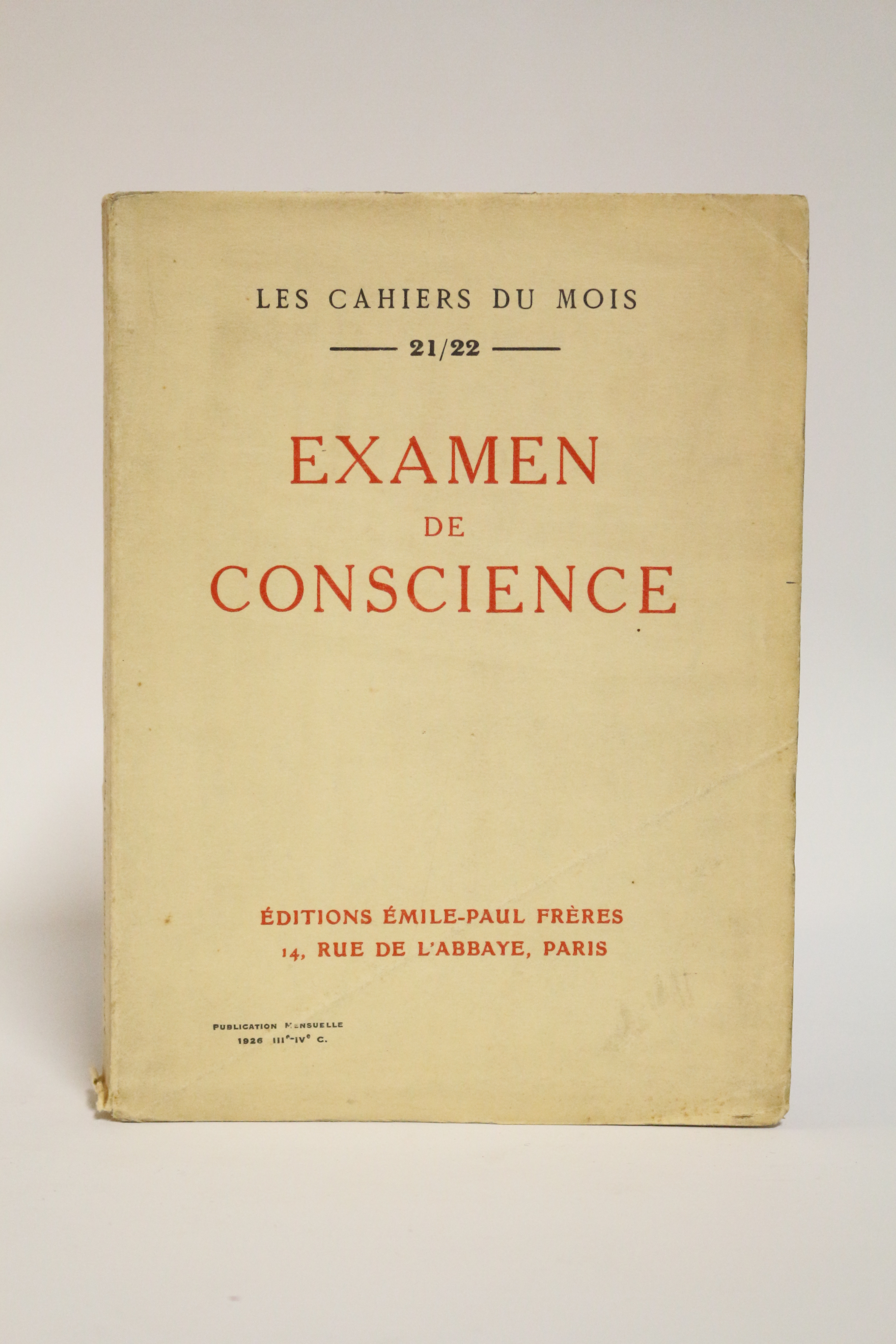 Pour la simple honnêteté - In Les Cahiers du Mois …