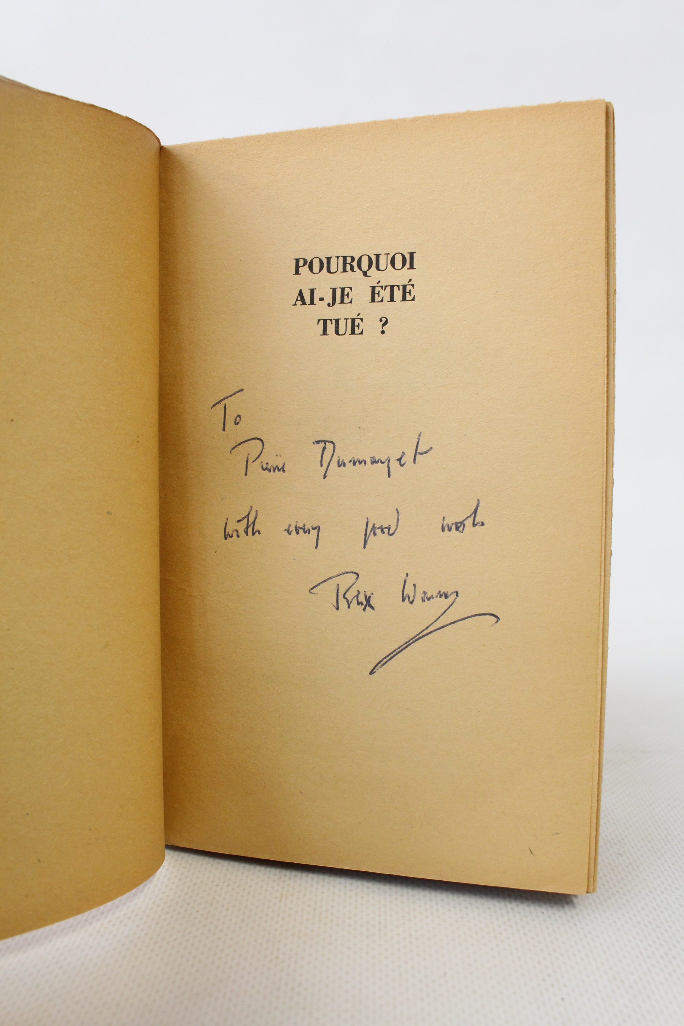 Pourquoi ai-je été tué?