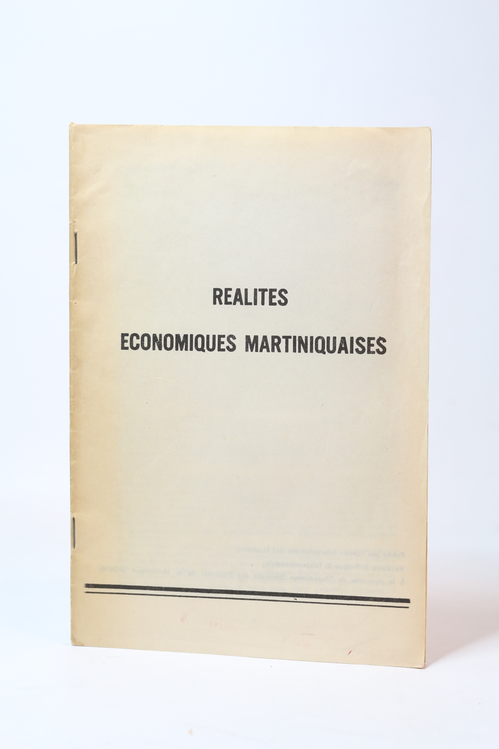 Réalités économiques martiniquaises