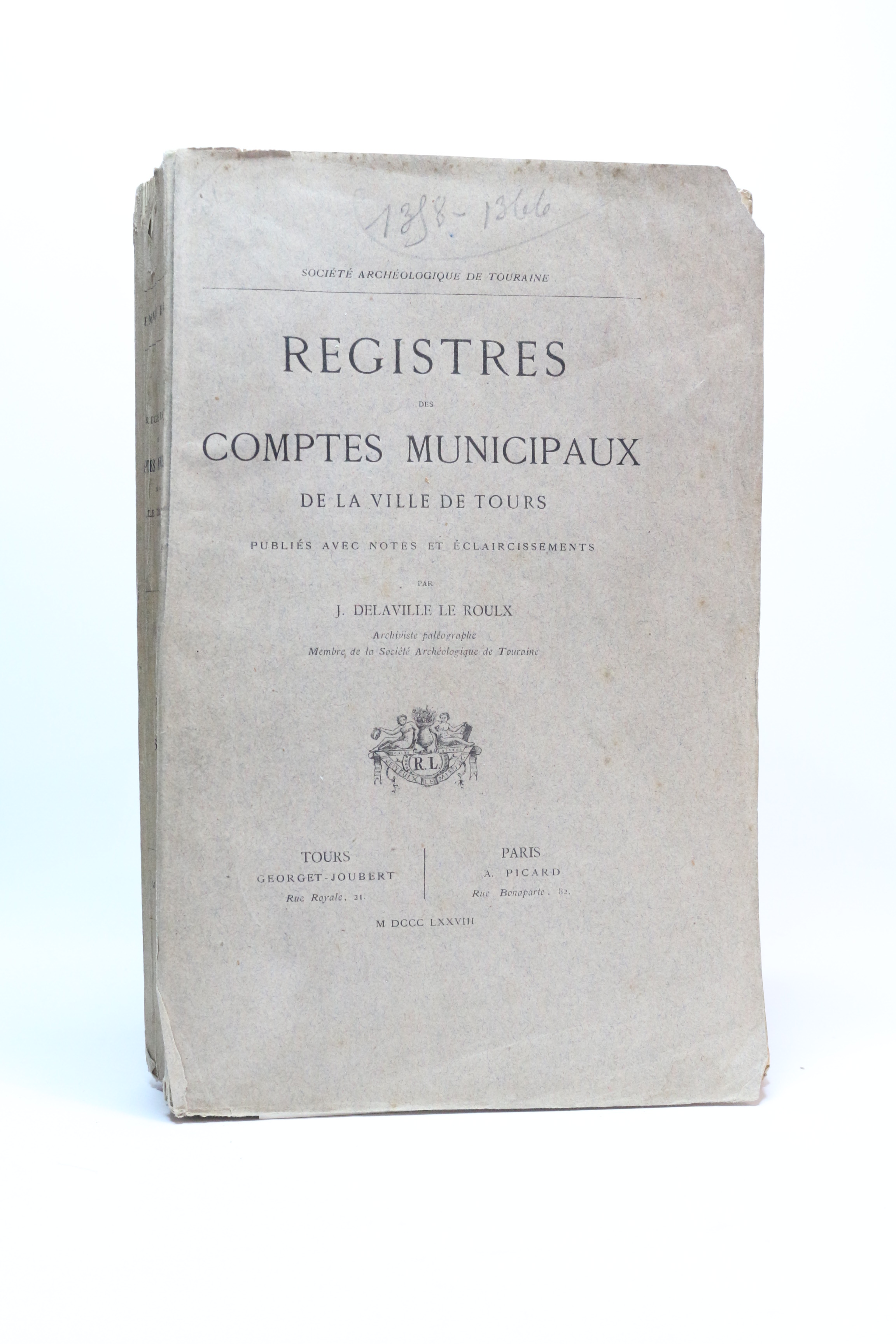 Registres des comptes municipaux de la ville de Tours 1358-1366