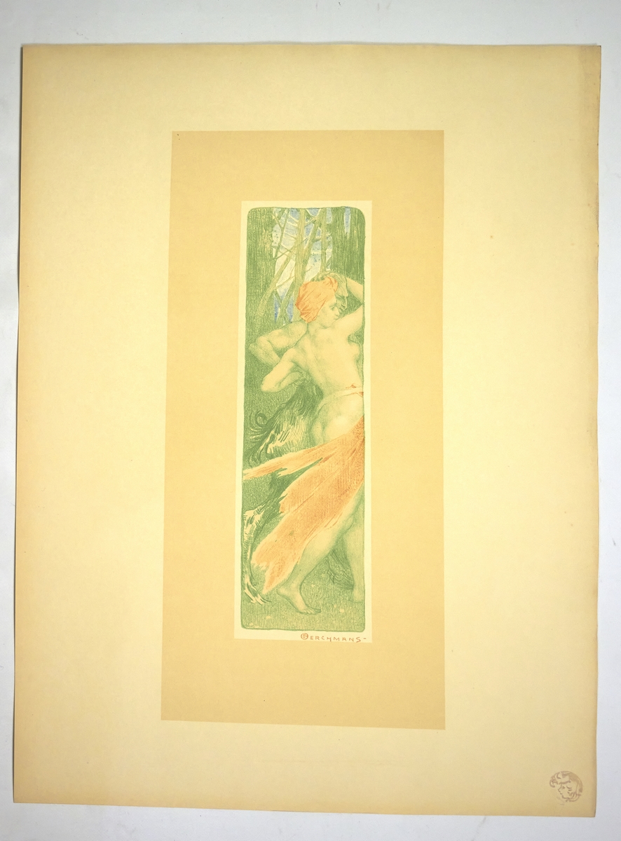 "Renouveau" - Lithographie originale sur Japon - L'Estampe Moderne