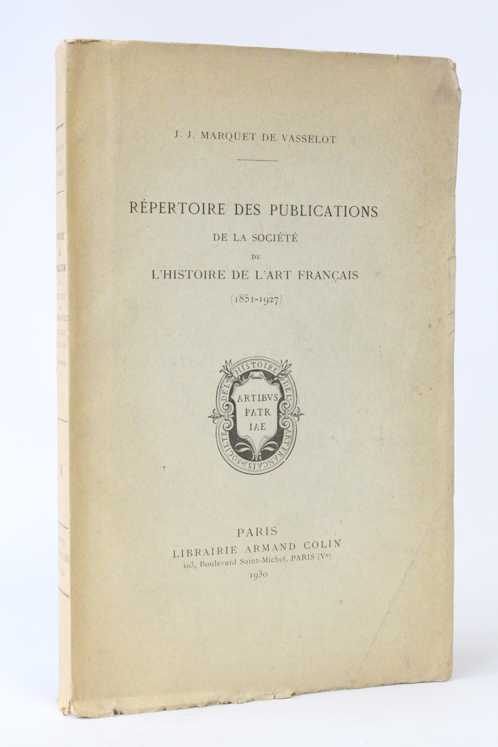Répertoire des publications de la société de l'histoire de l'art …