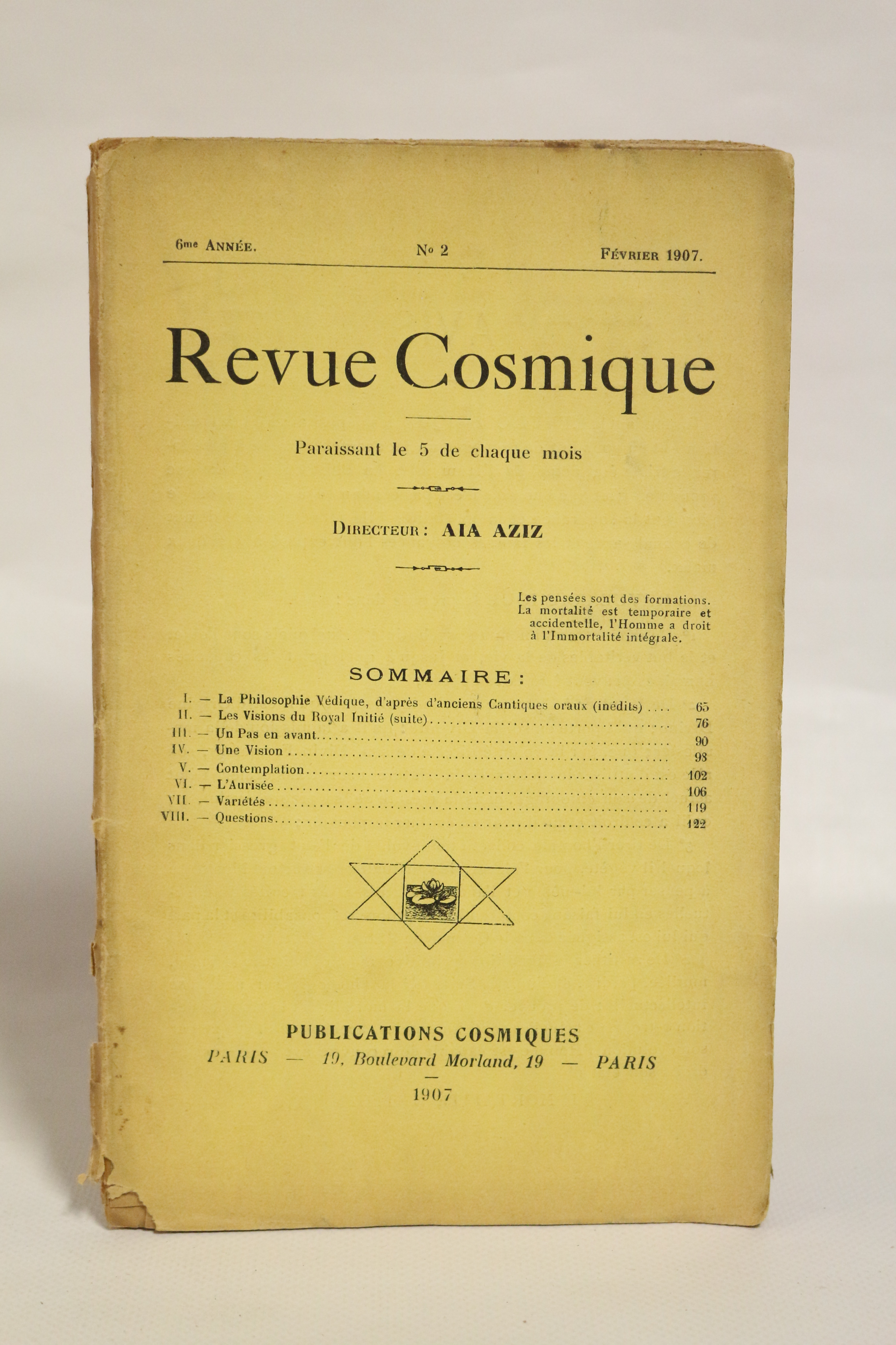 Revue cosmique N°2 de la 6ème année