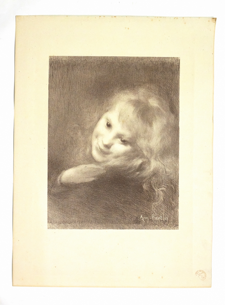 "Rieuse" - Lithographie originale sur Chine - L'Estampe Moderne
