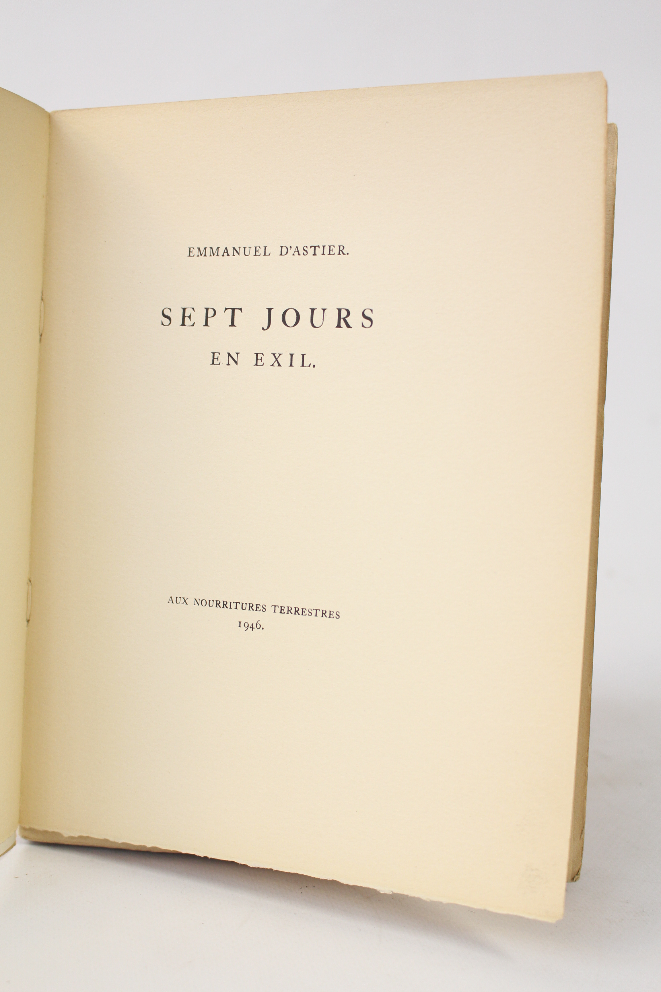 Sept jours en exil