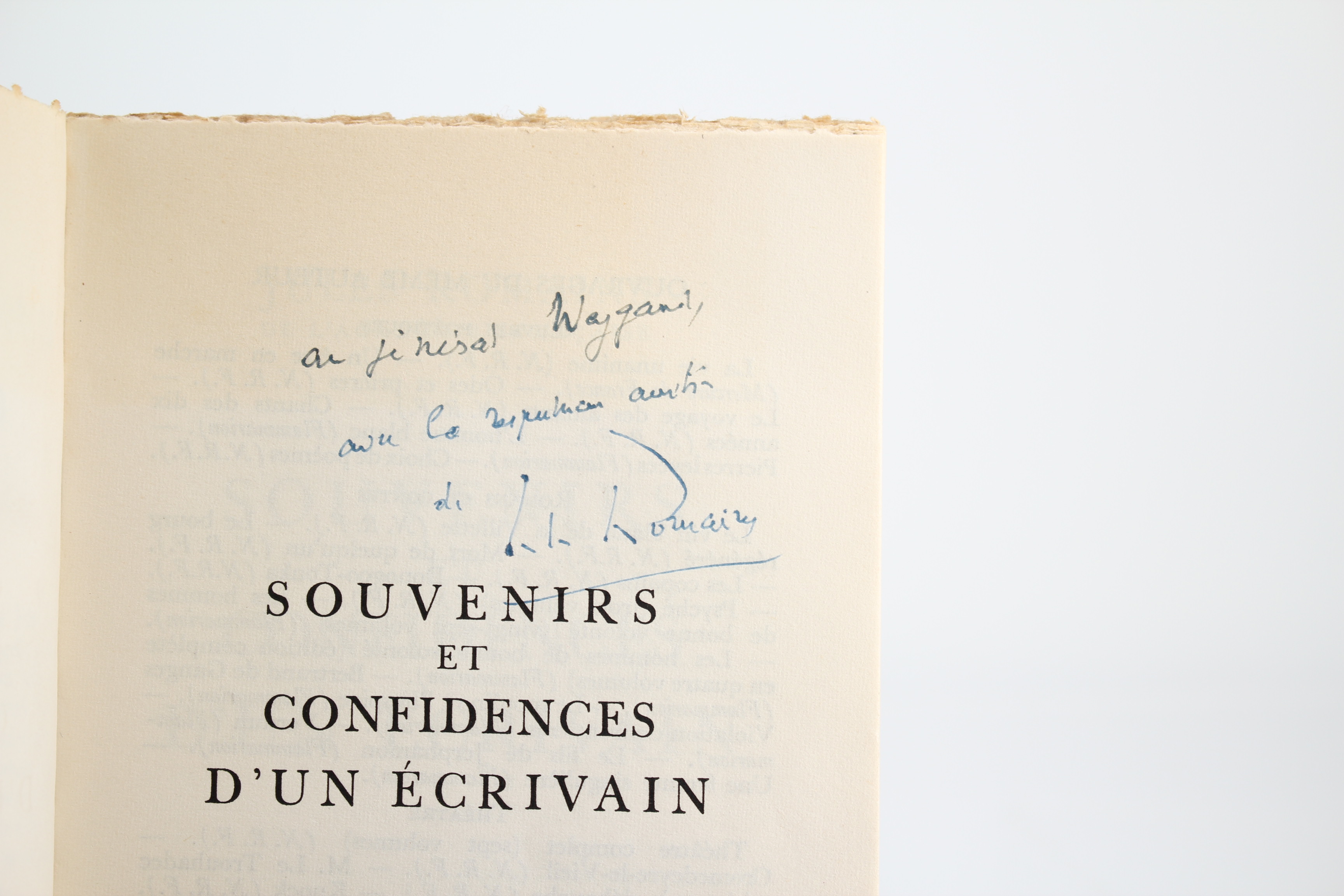 Souvenirs et Confidences d'un Ecrivain