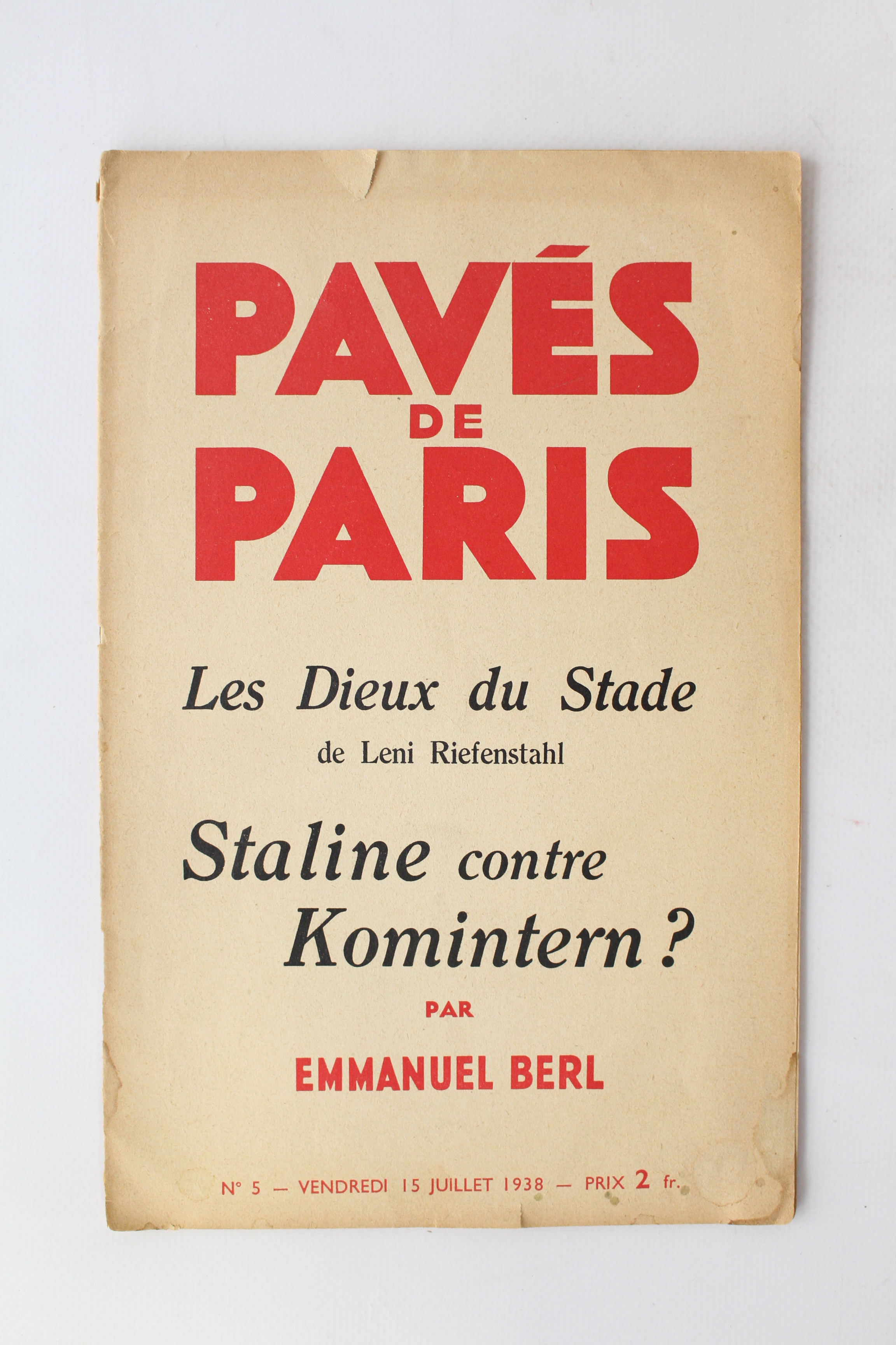 Staline contre Komintern? - In Pavés de Paris N°5
