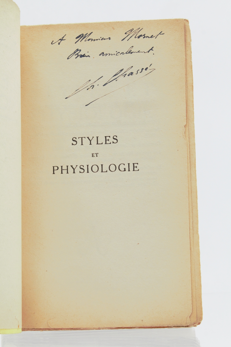 Styles et physiologie. Petite histoire naturelle des écrivains
