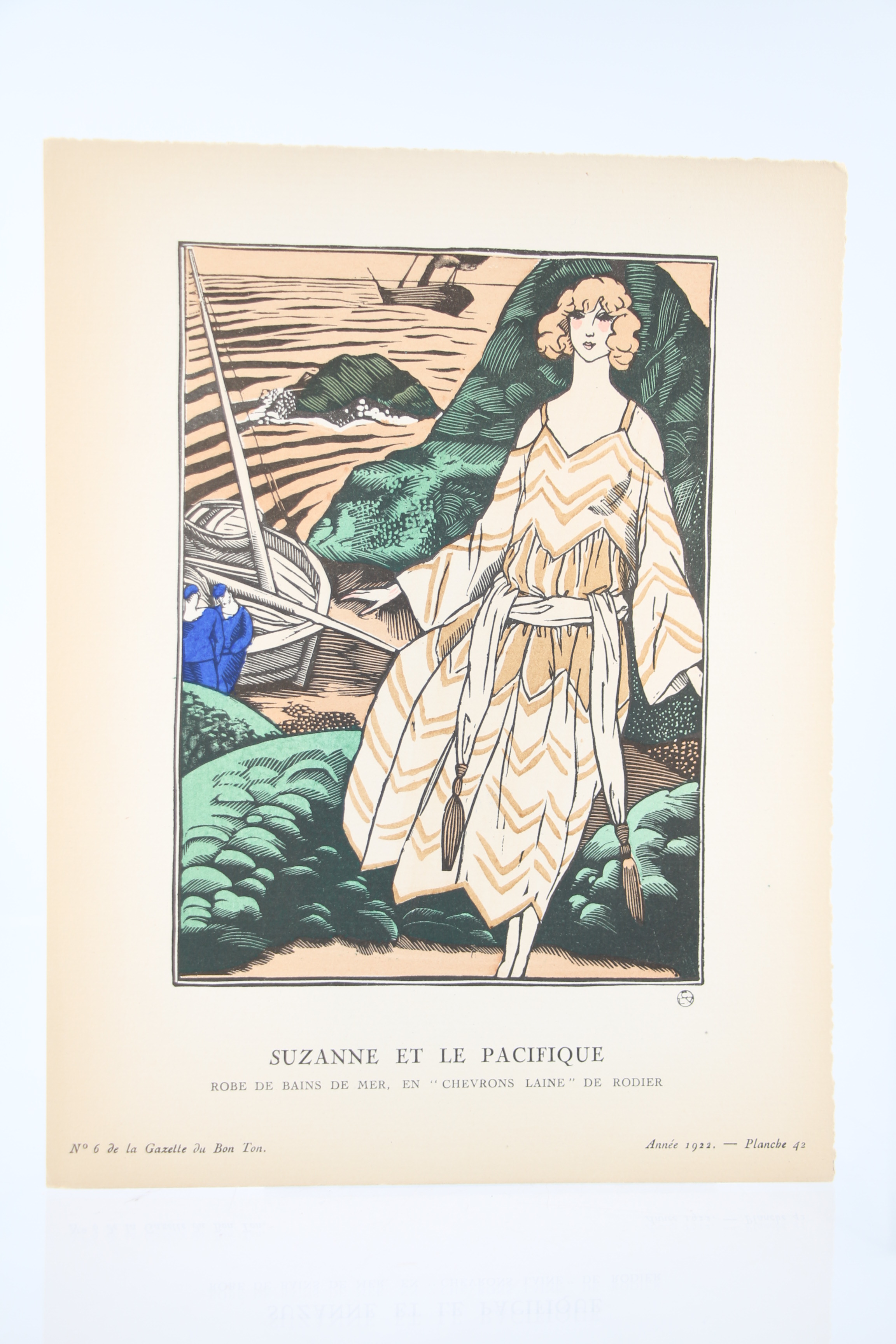 Suzanne et le Pacifique. Robe de Bains de mer, en …