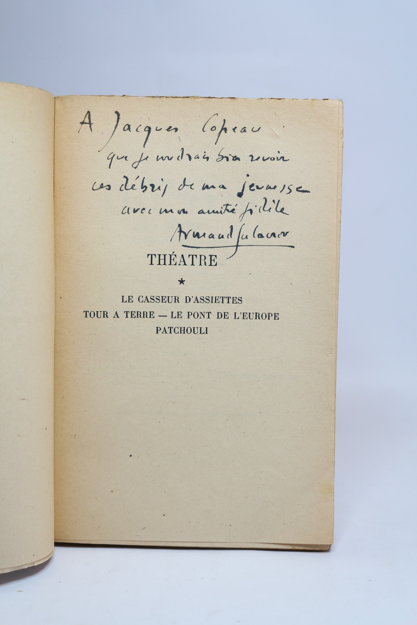 Théâtre Volume I : Le casseur d'assiettes - Tour à …