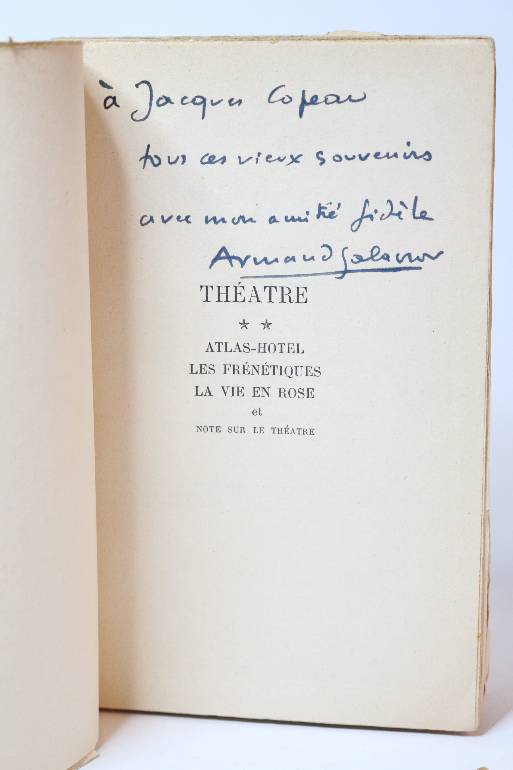 Théâtre Volume II : Atlas-hôtel - Les frénétiques - La …