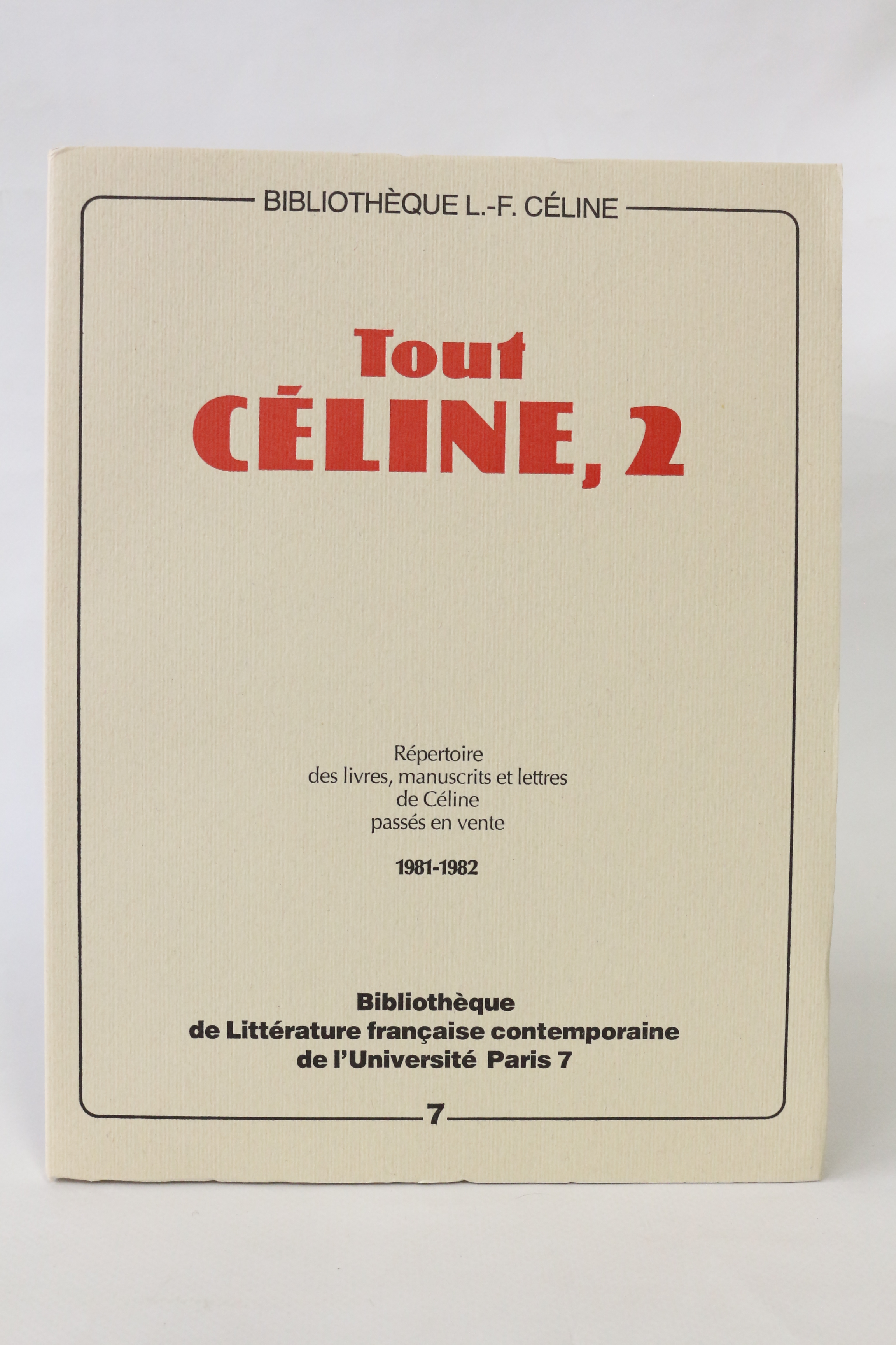 Tout Céline, 2