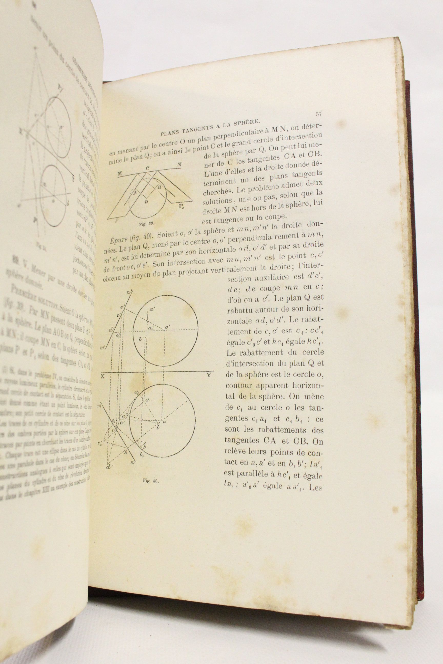 Traité de géométrie descriptive pour l'enseignement secondaire classique. Supplément au …