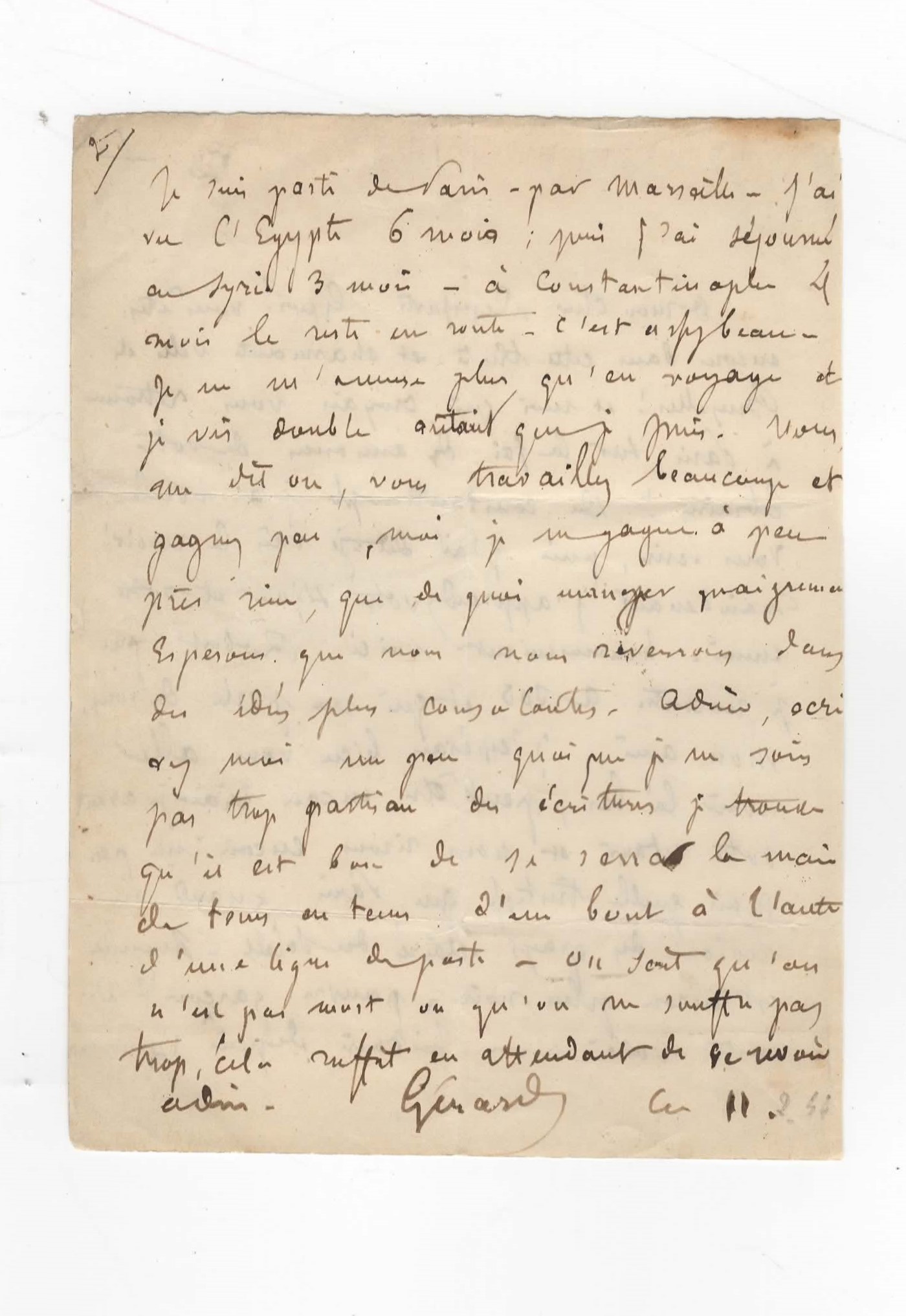 « Quelle tristesse que Paris quand on revient des pays …