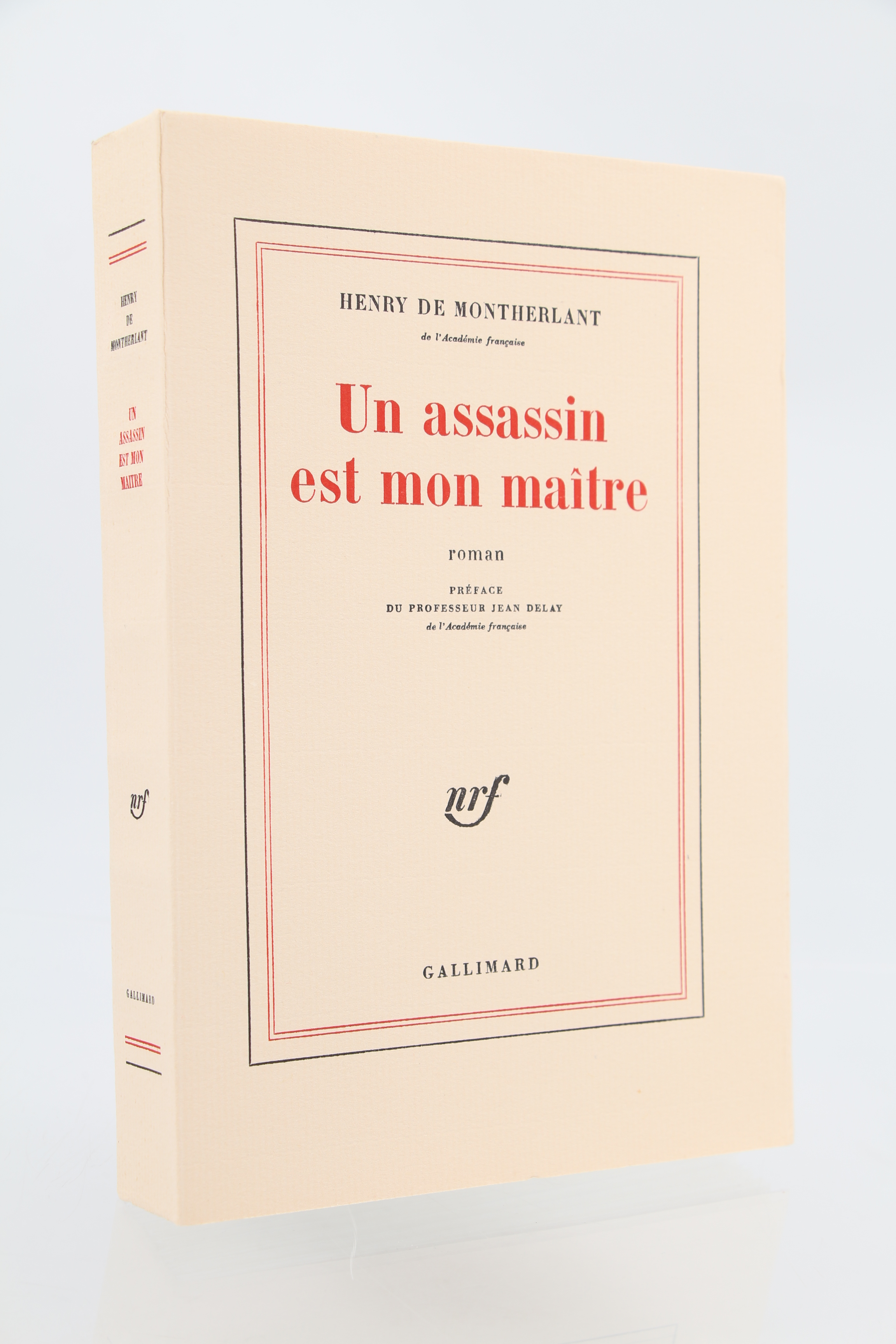 Un assassin est mon maître