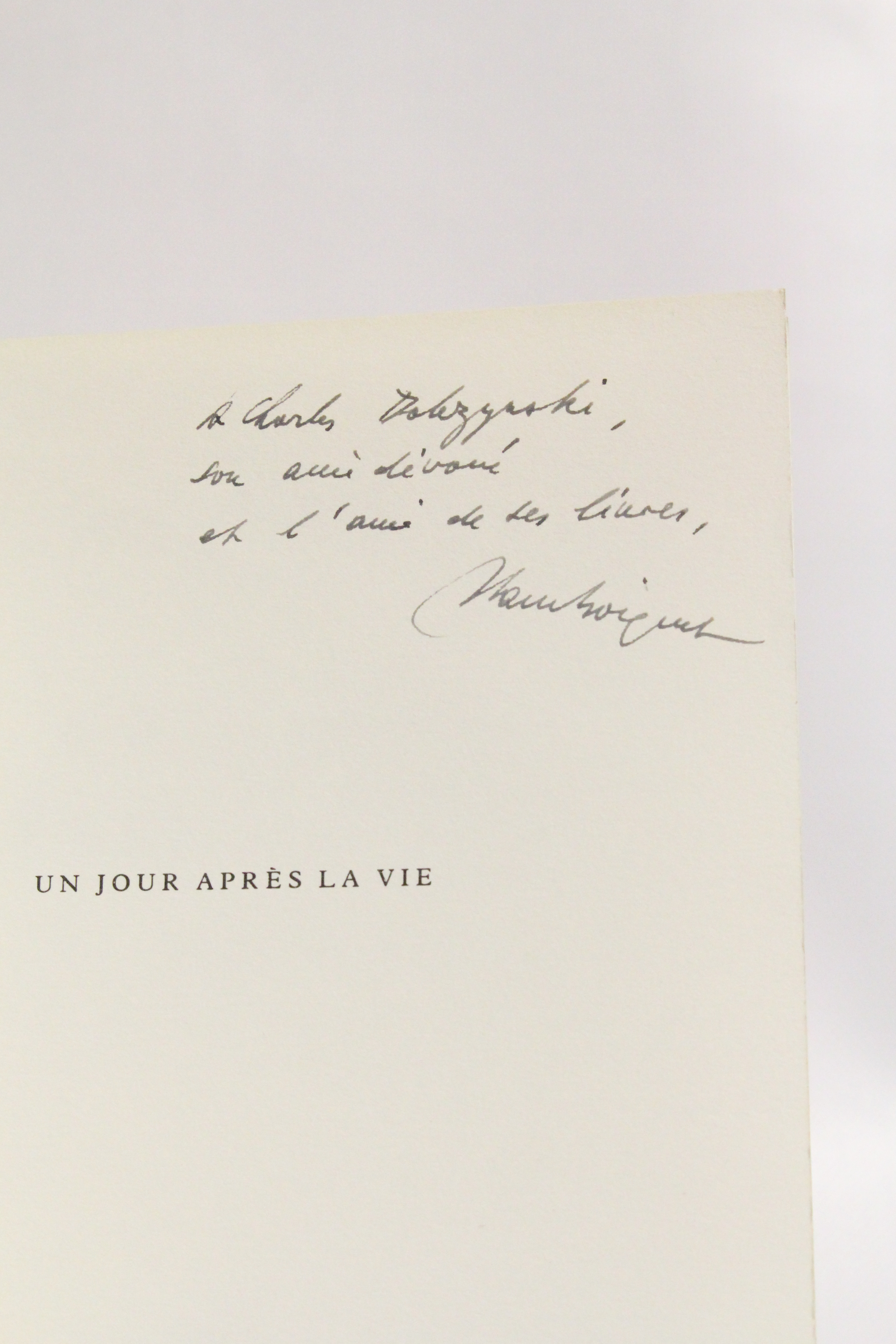 Un jour après la vie