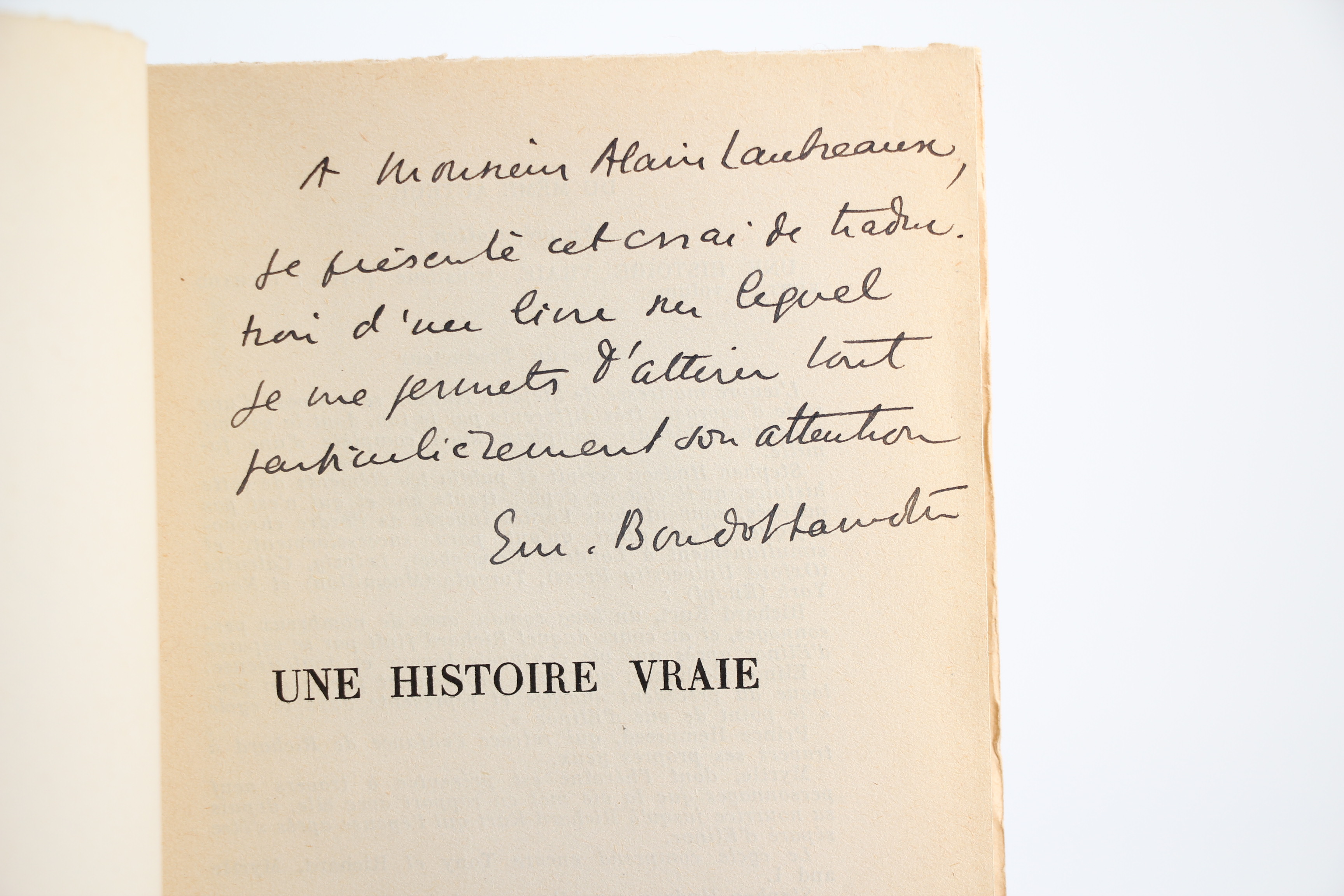 Une histoire vraie