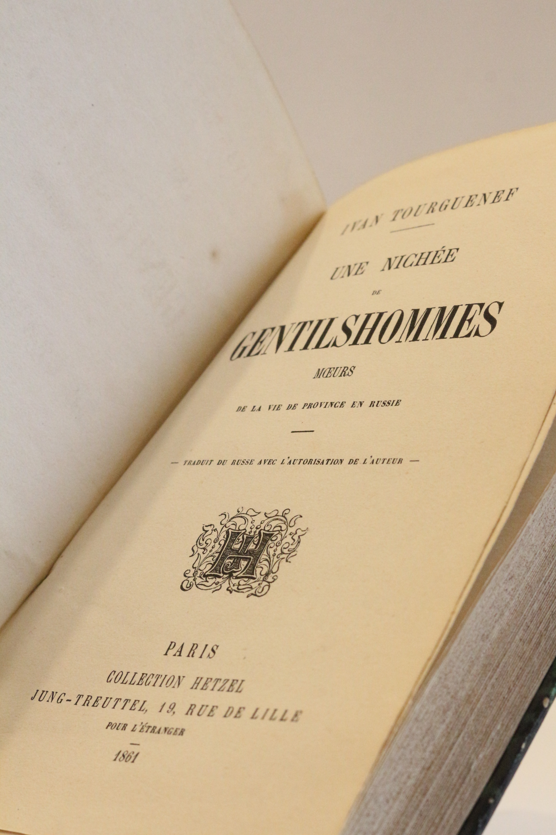 Une nichée de gentilshommes