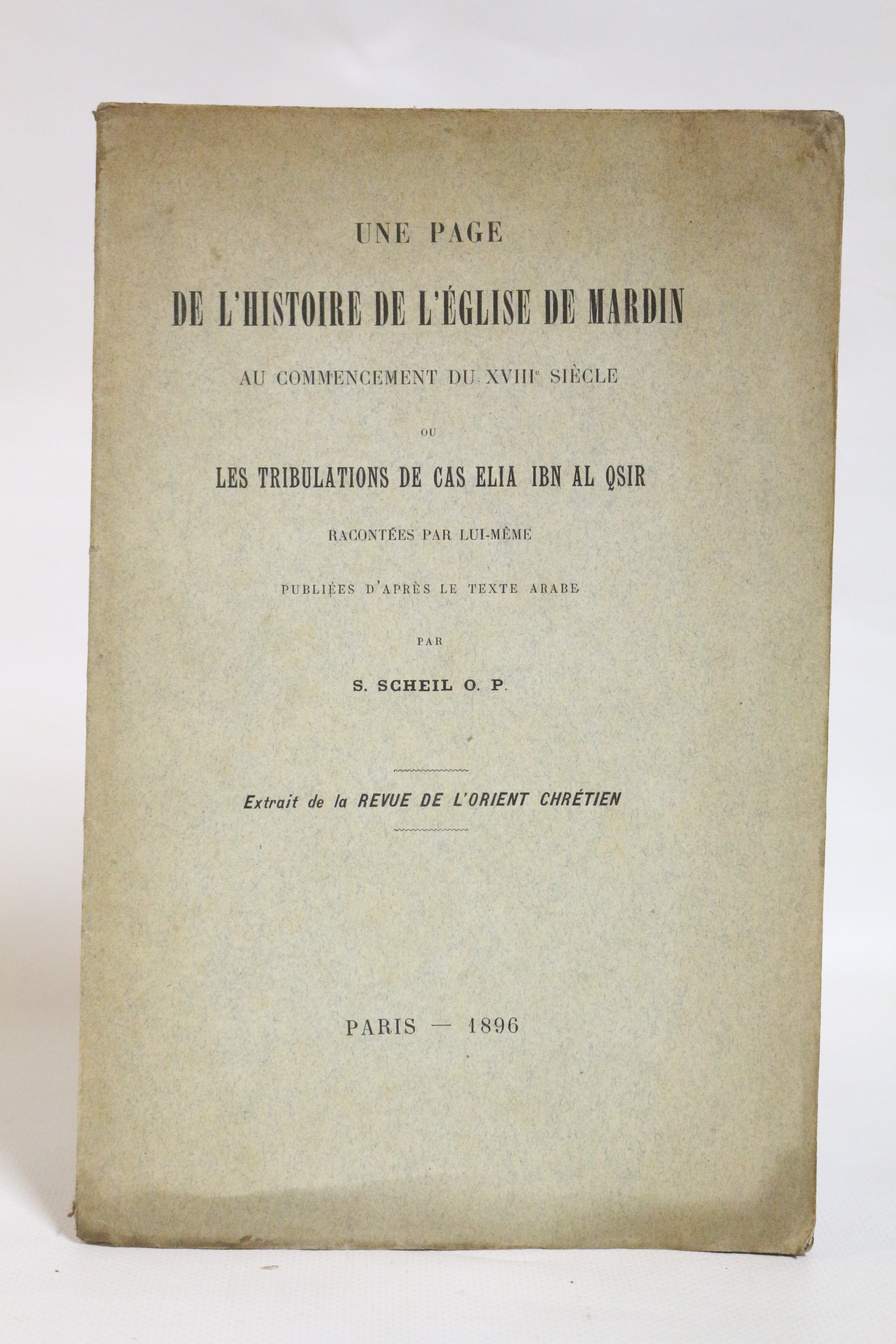 Une page de l'histoire de l'église de Mardin au commencement …