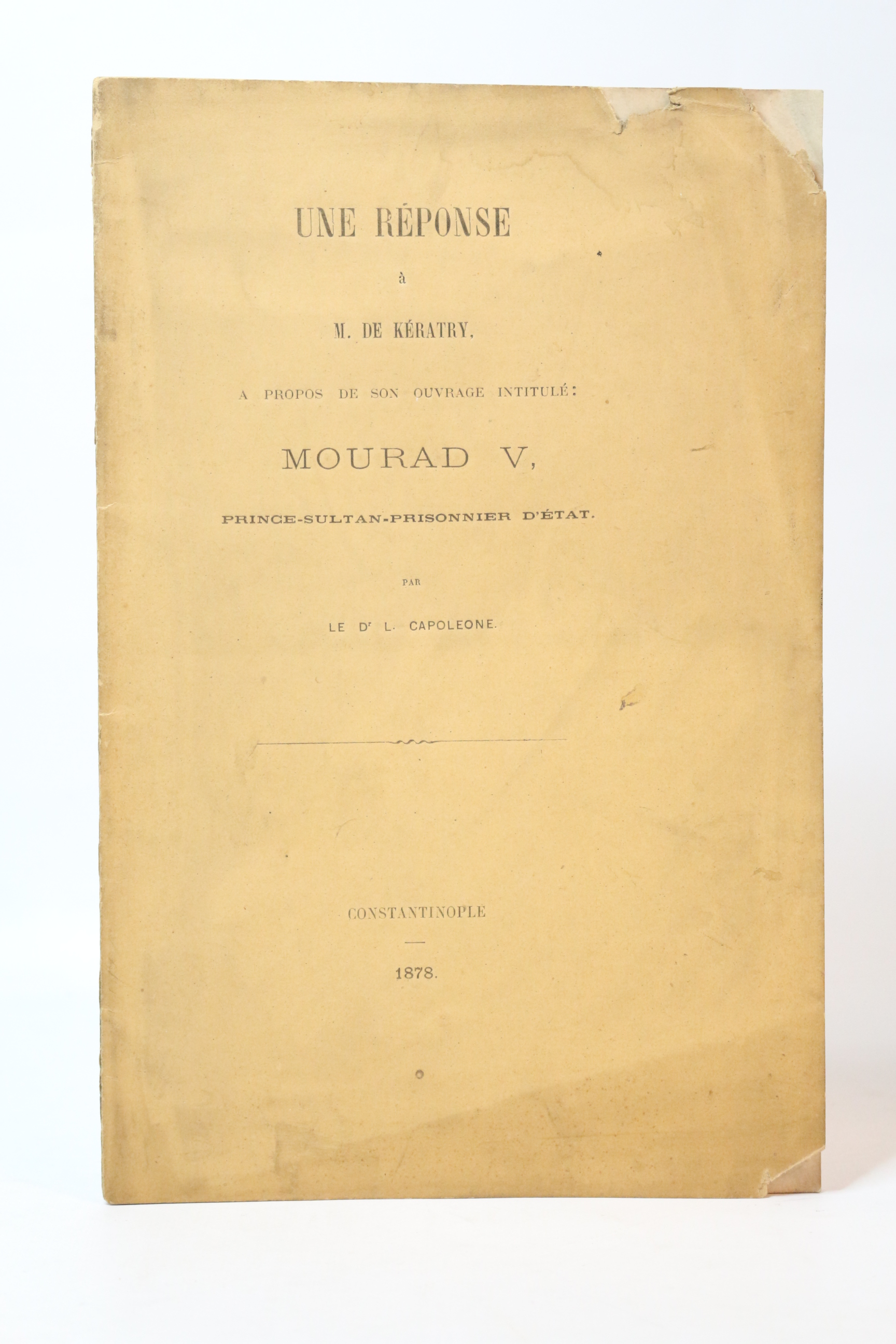 Une réponse à M. de Kératry à propos de son …