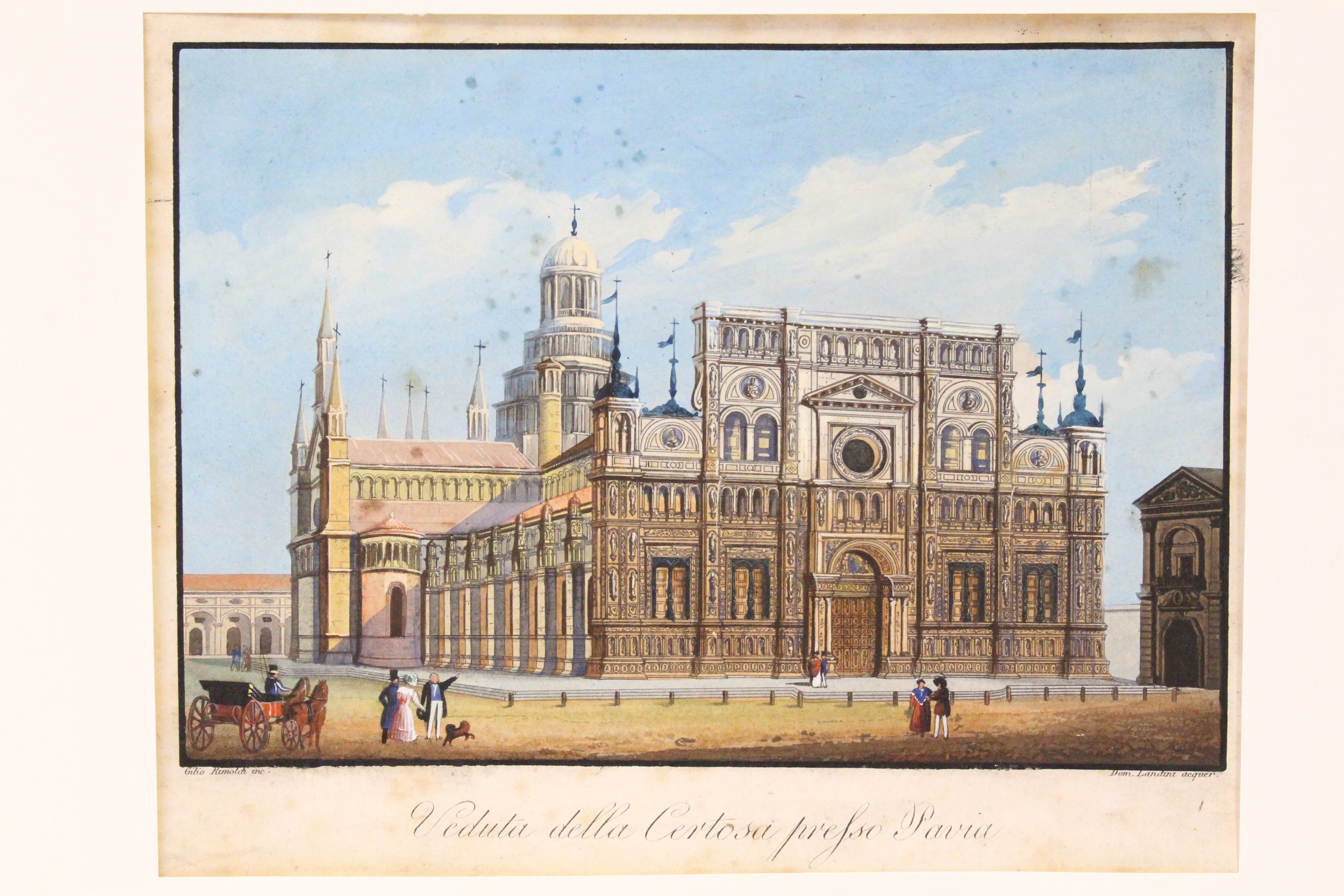 Veduta della Certosa presso Pavia
