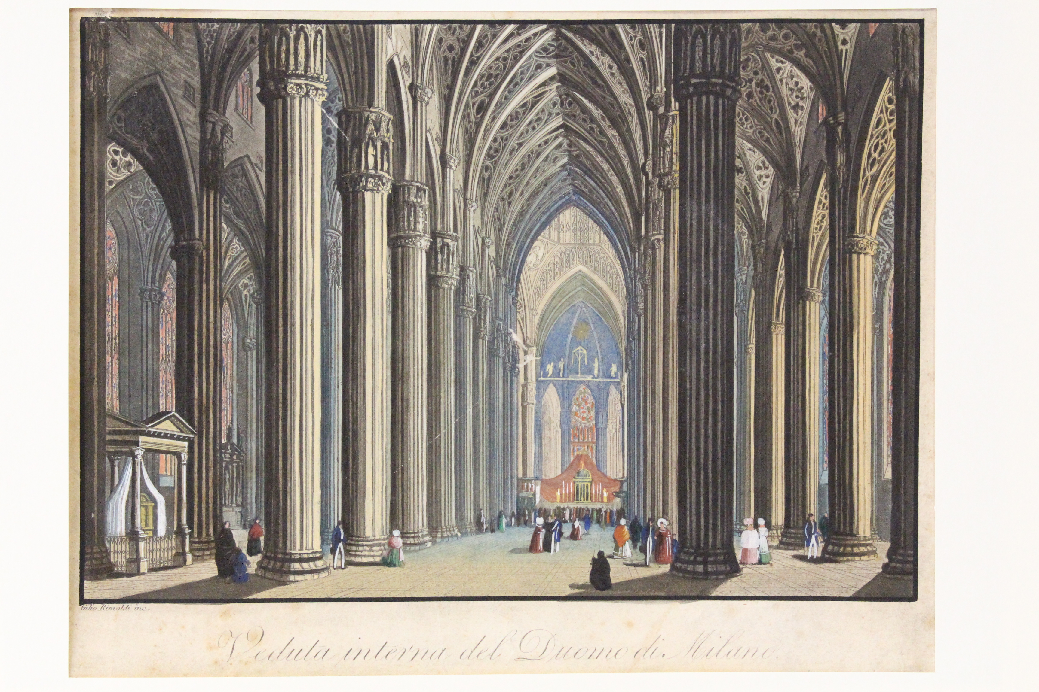 Veduta interna del Duomo di Milano