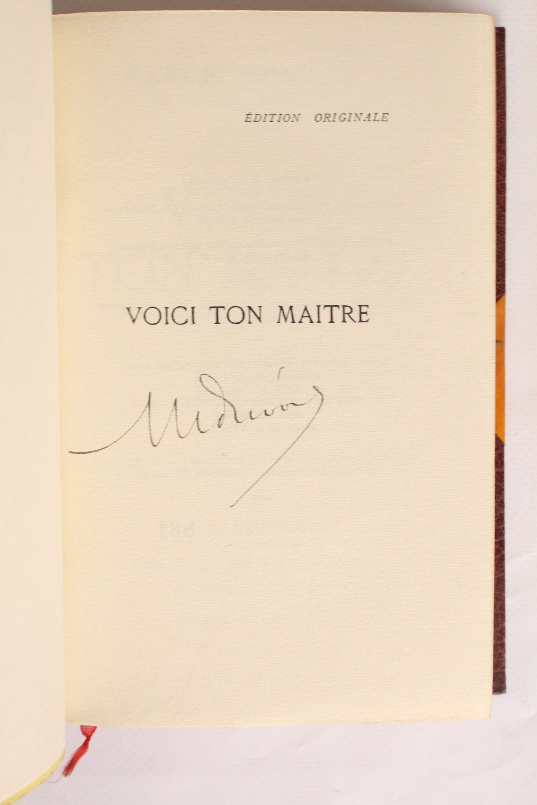 Voici ton maître