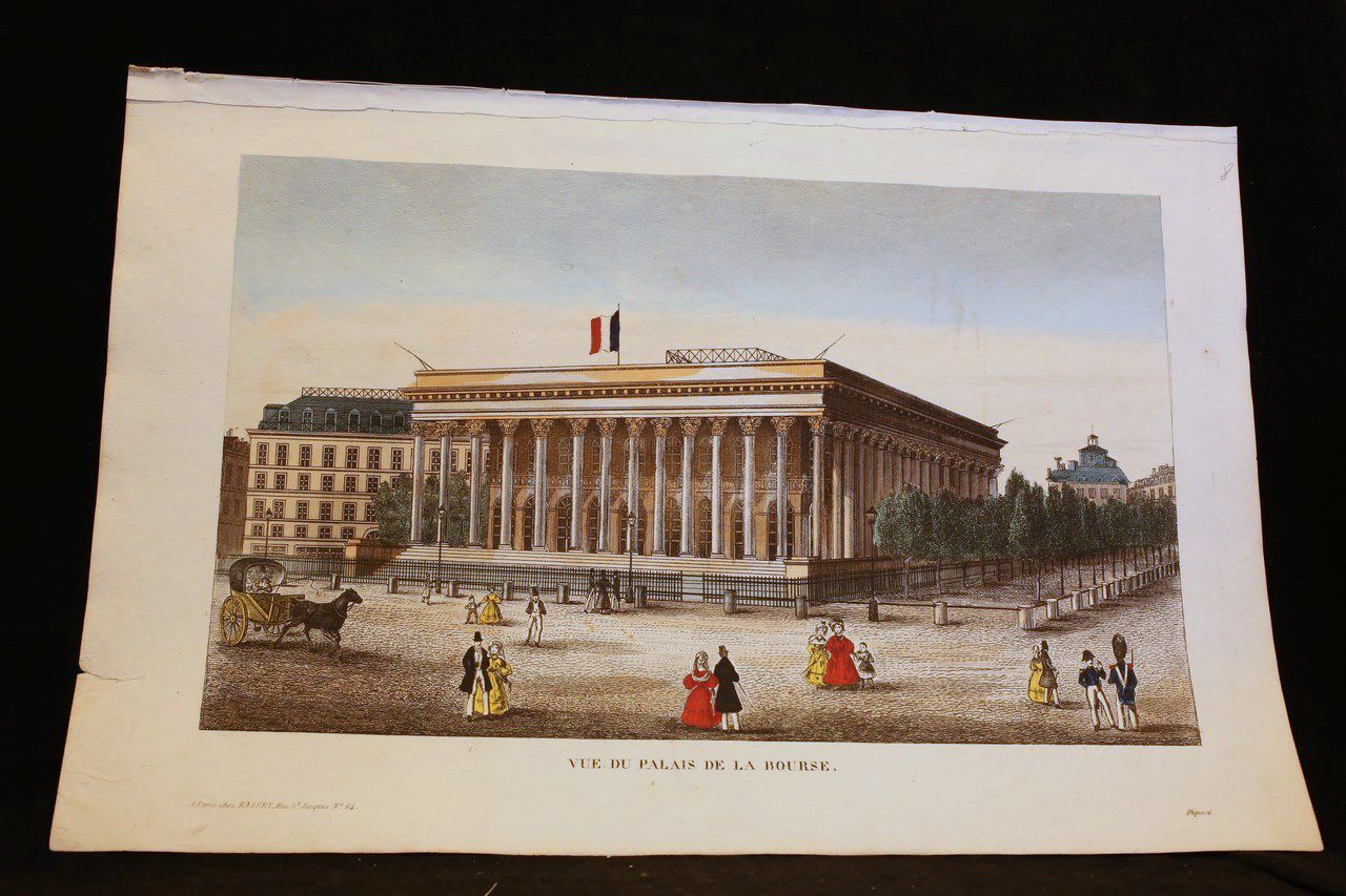 Vue d'optique - Vue du Palais de la Bourse