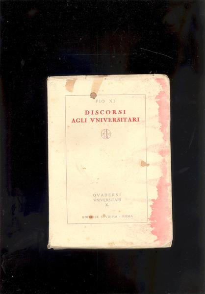 DISCORSI AGLI UNIVERSITARI