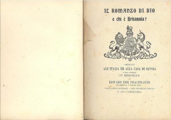 IL ROMANZO DI DIO O CHI E' BRITANNIA ?