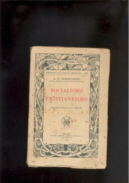 SOCIALISMO E CRISTIANESIMO